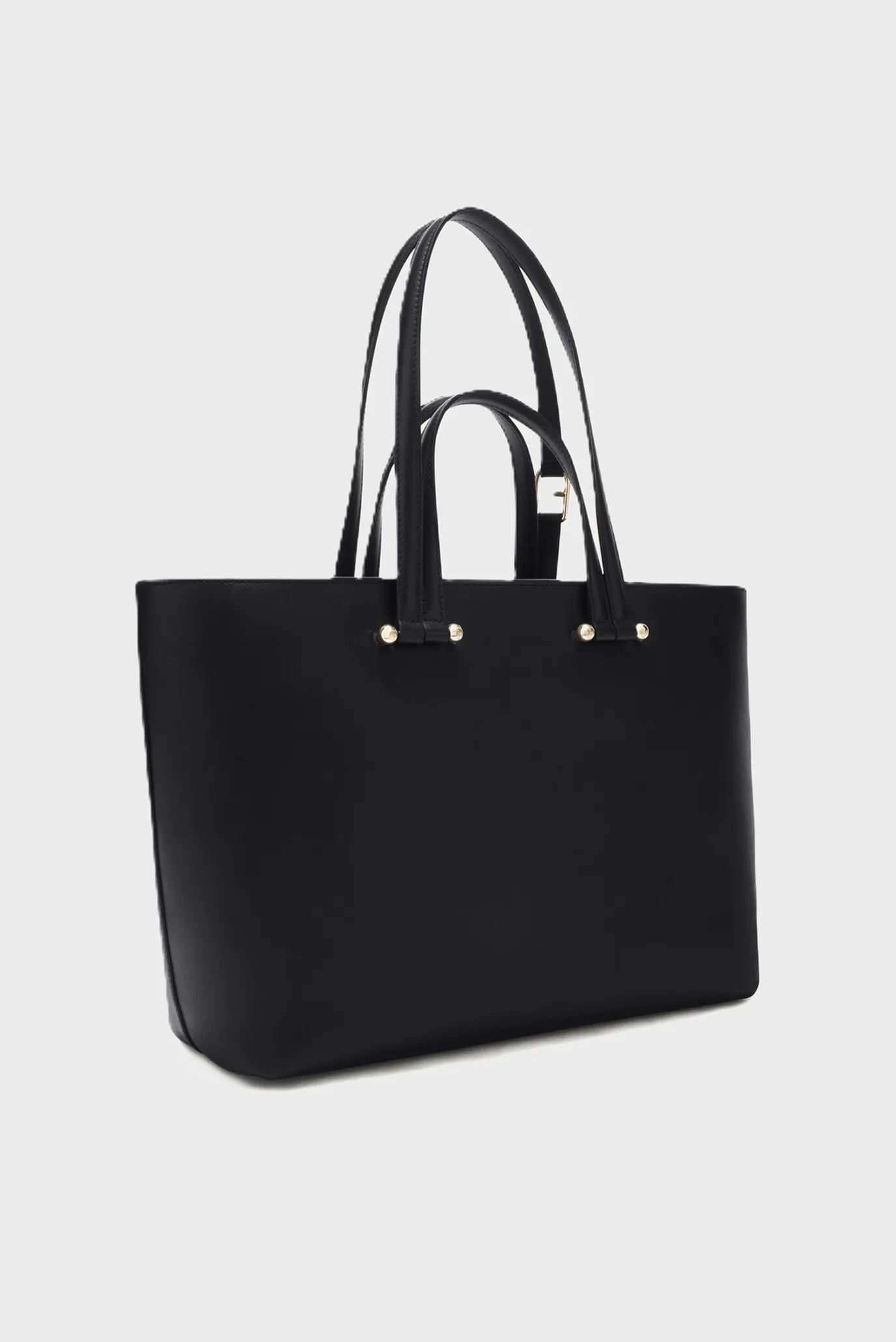 Жіноча чорна шкіряна сумка 3