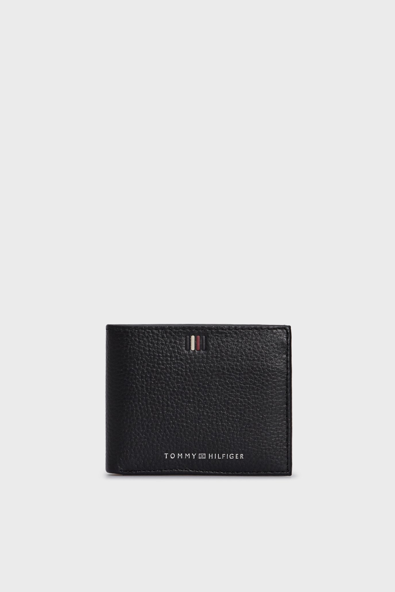 Чоловічий чорний шкіряний гаманець TH CENTRAL MINI CC 1
