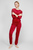Женский красный костюм (свитшот, брюки)