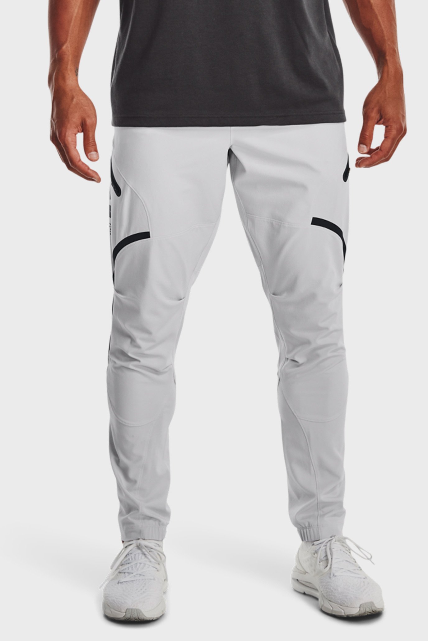 Чоловічі сірі спортивні штани UA UNSTOPPABLE CARGO PANTS 1