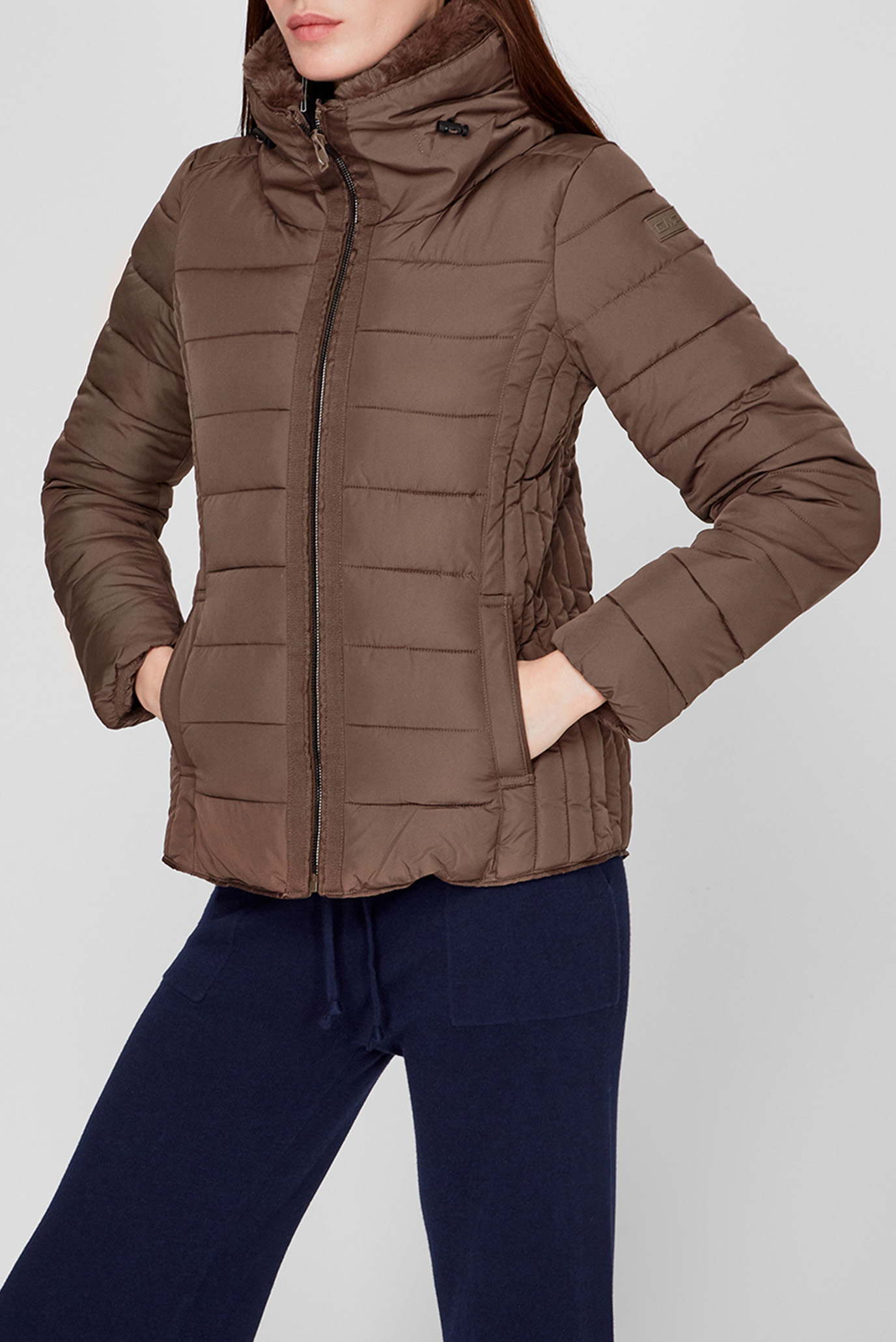Жіноча коричнева куртка 1