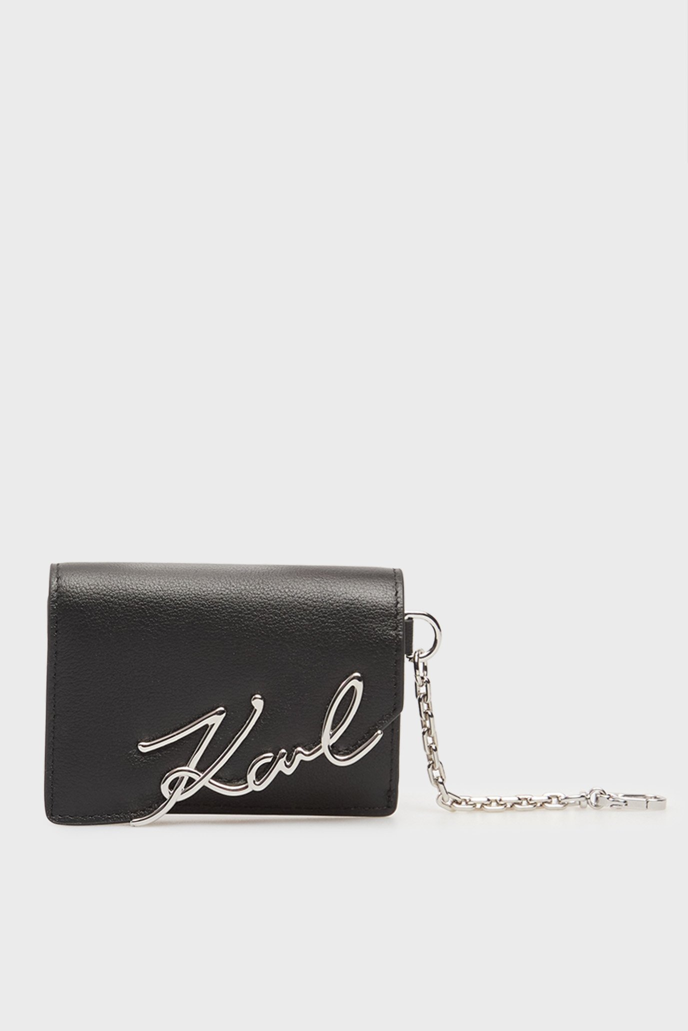 Женский черный кожаный кардхолдер signature Черный ONESIZE Karl Lagerfeld A4W32019 Женский черный кожаный кардхолдер signature Черный ONESIZE Karl Lagerfeld A4W32019