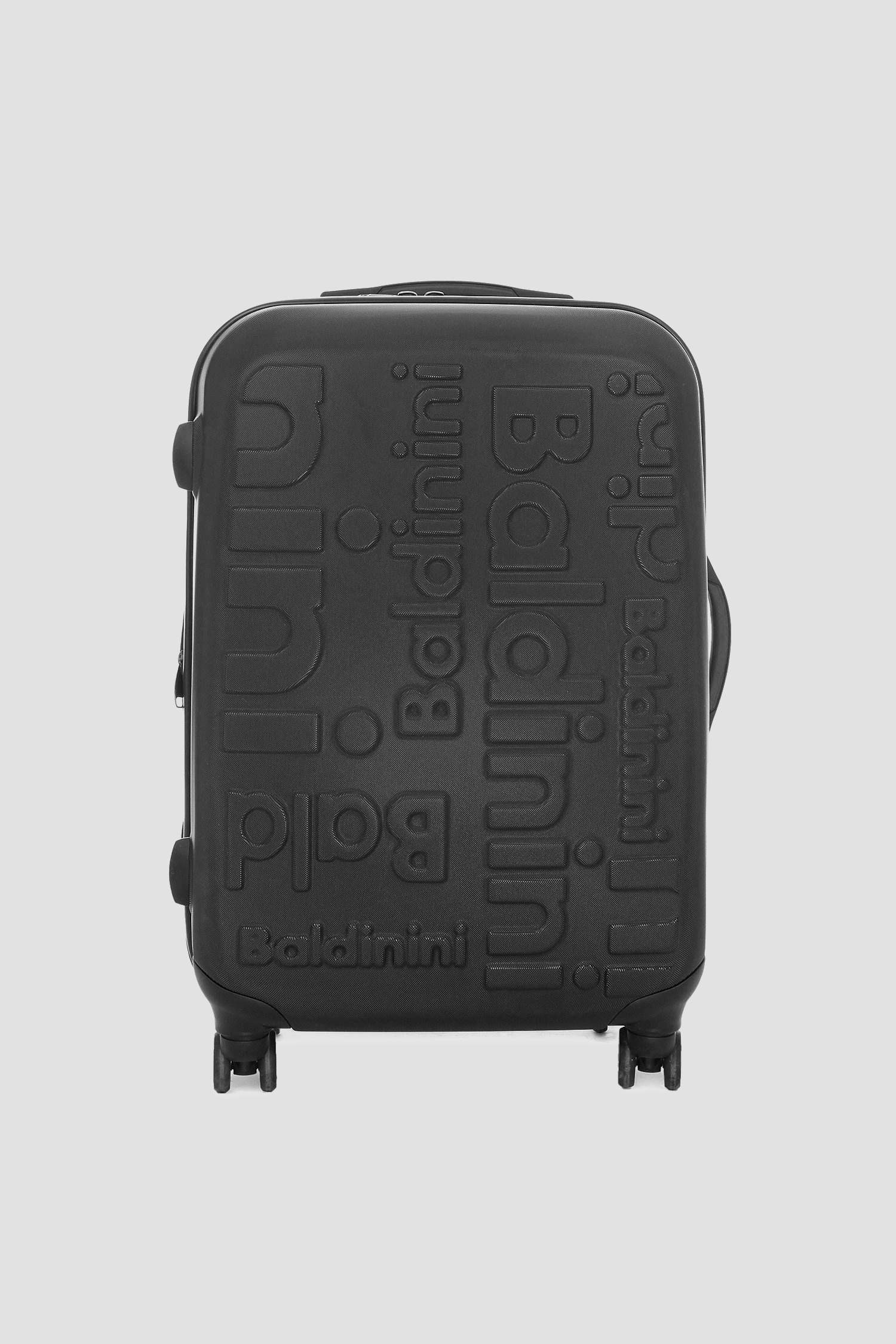 Черный пластиковый чемодан 1