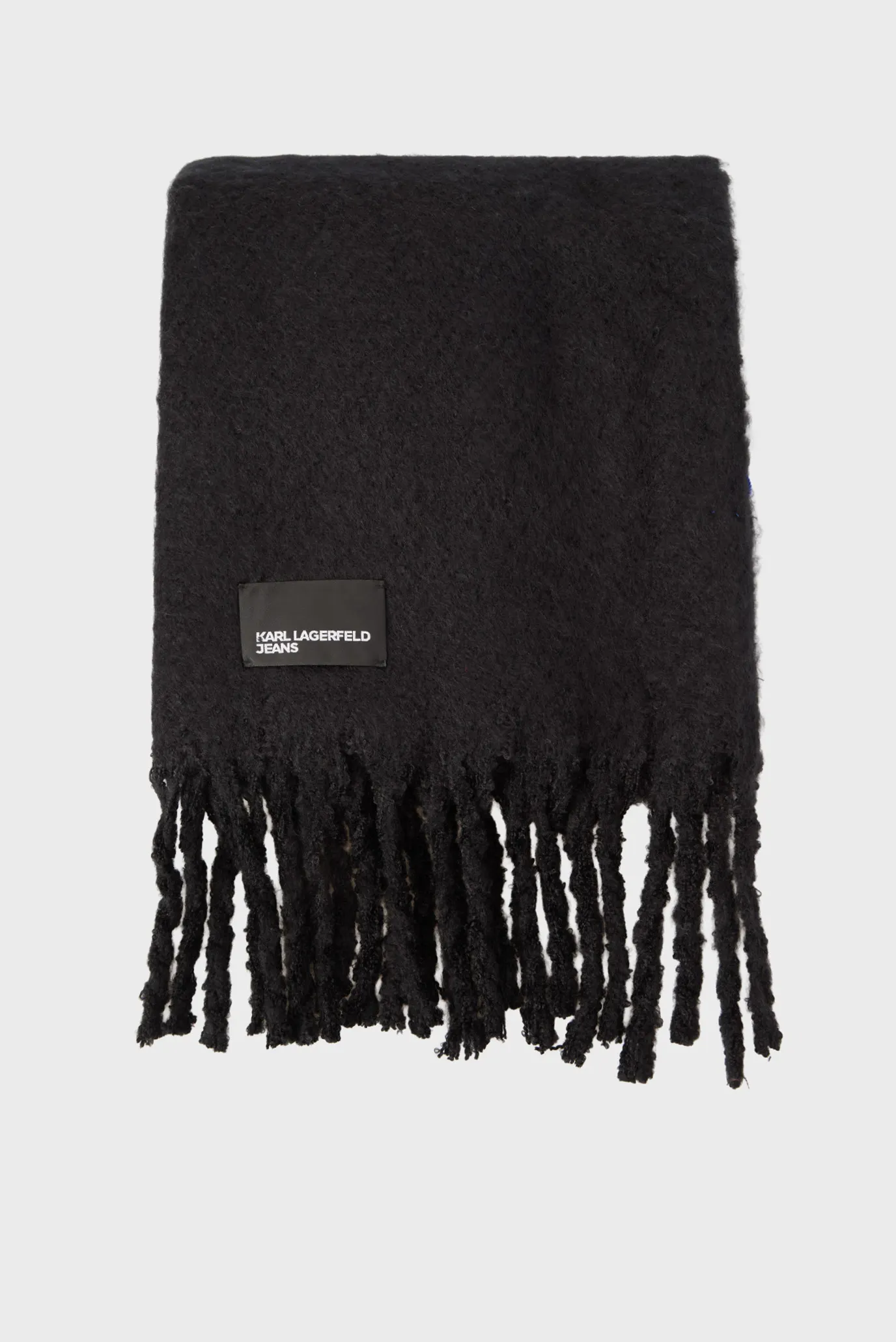 Жіночий чорний шарф chunky 3