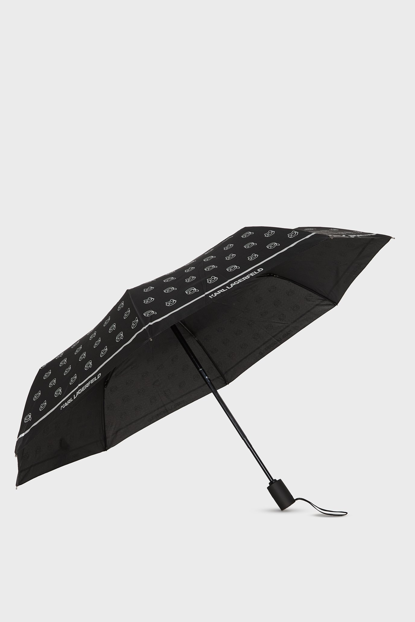 Женский черный зонт с узором K IKONIK 2.0 SM FOIL UMBRELLA 1