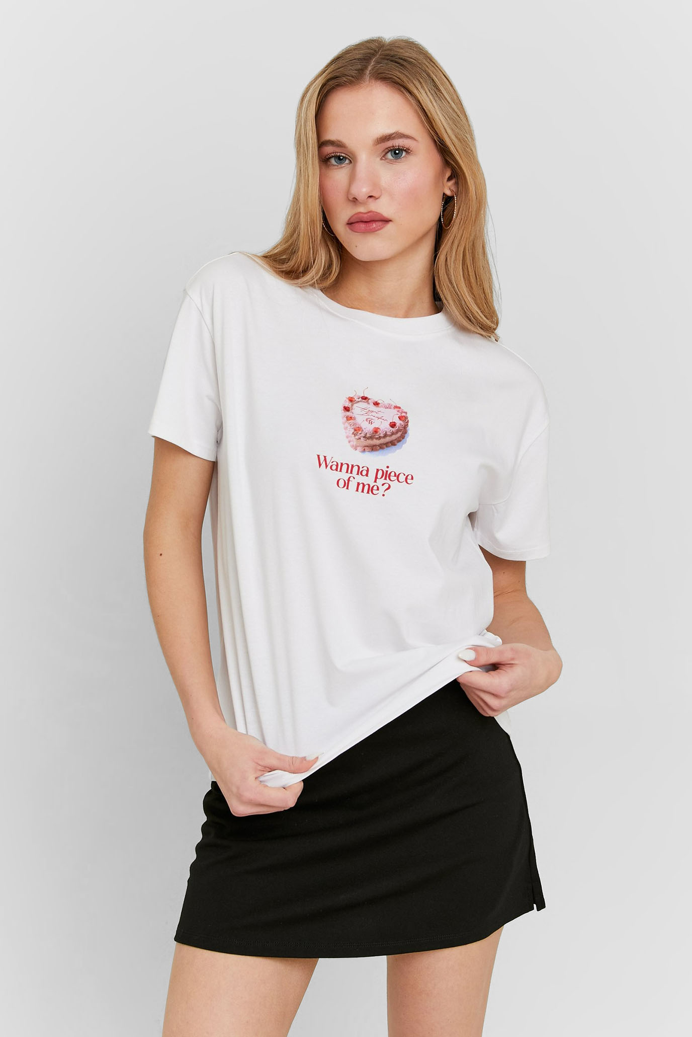 Женская белая футболка Белый M Tally Weijl STSCOPOOM3 Женская белая футболка Белый M Tally Weijl STSCOPOOM3