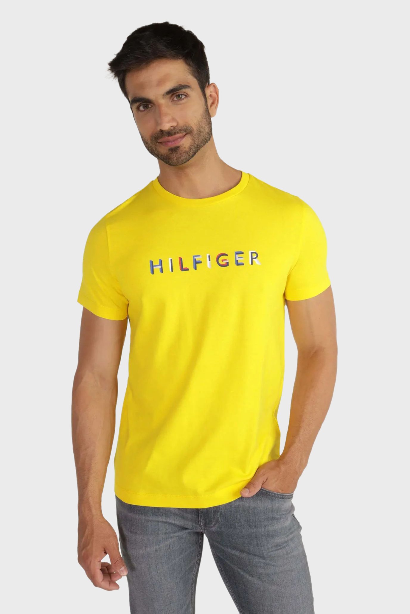 Мужская желтая футболка RWB HILFIGER TEE 1
