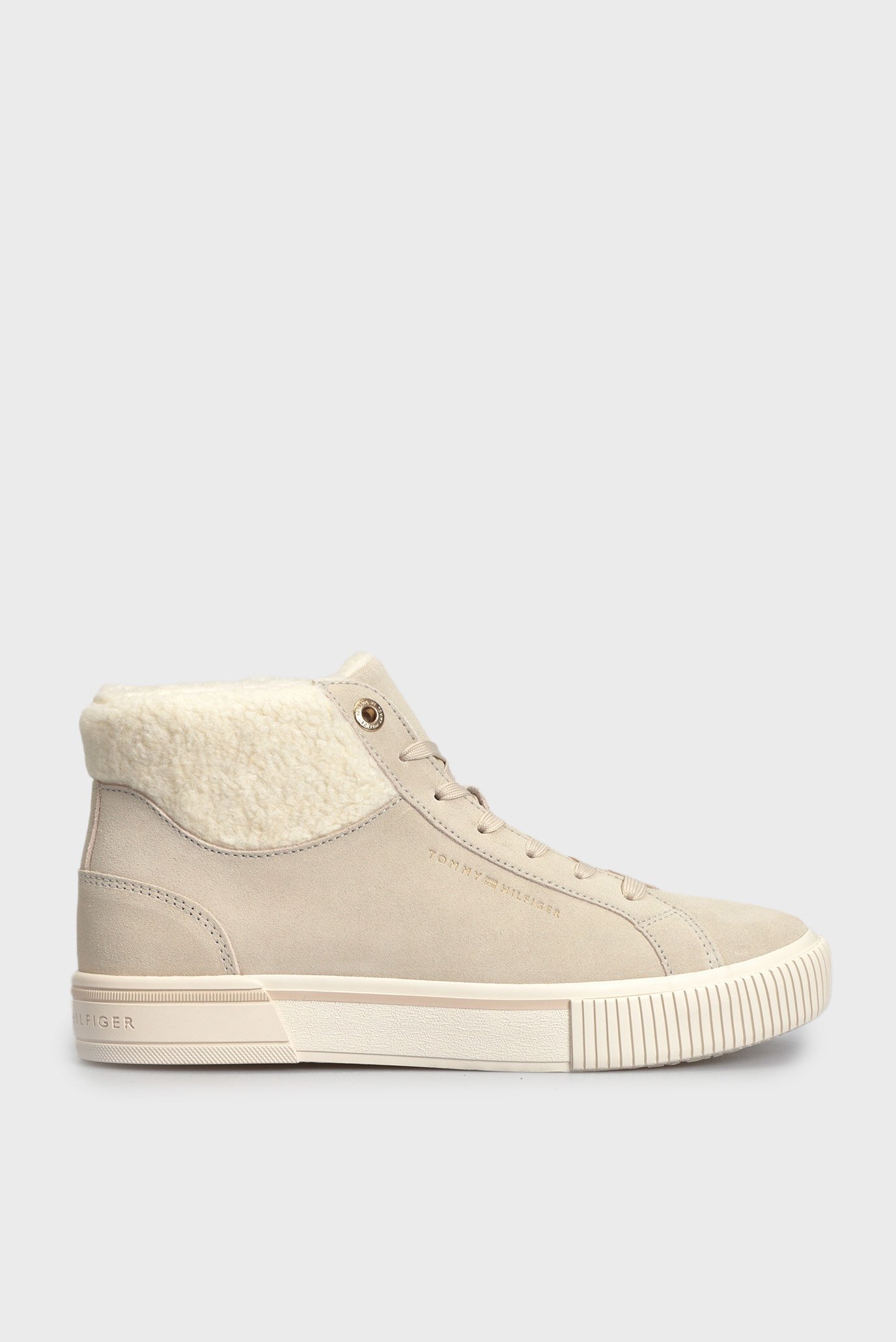 Женские бежевые замшевые ботинки WARMLINED HIGH SNEAKER 1