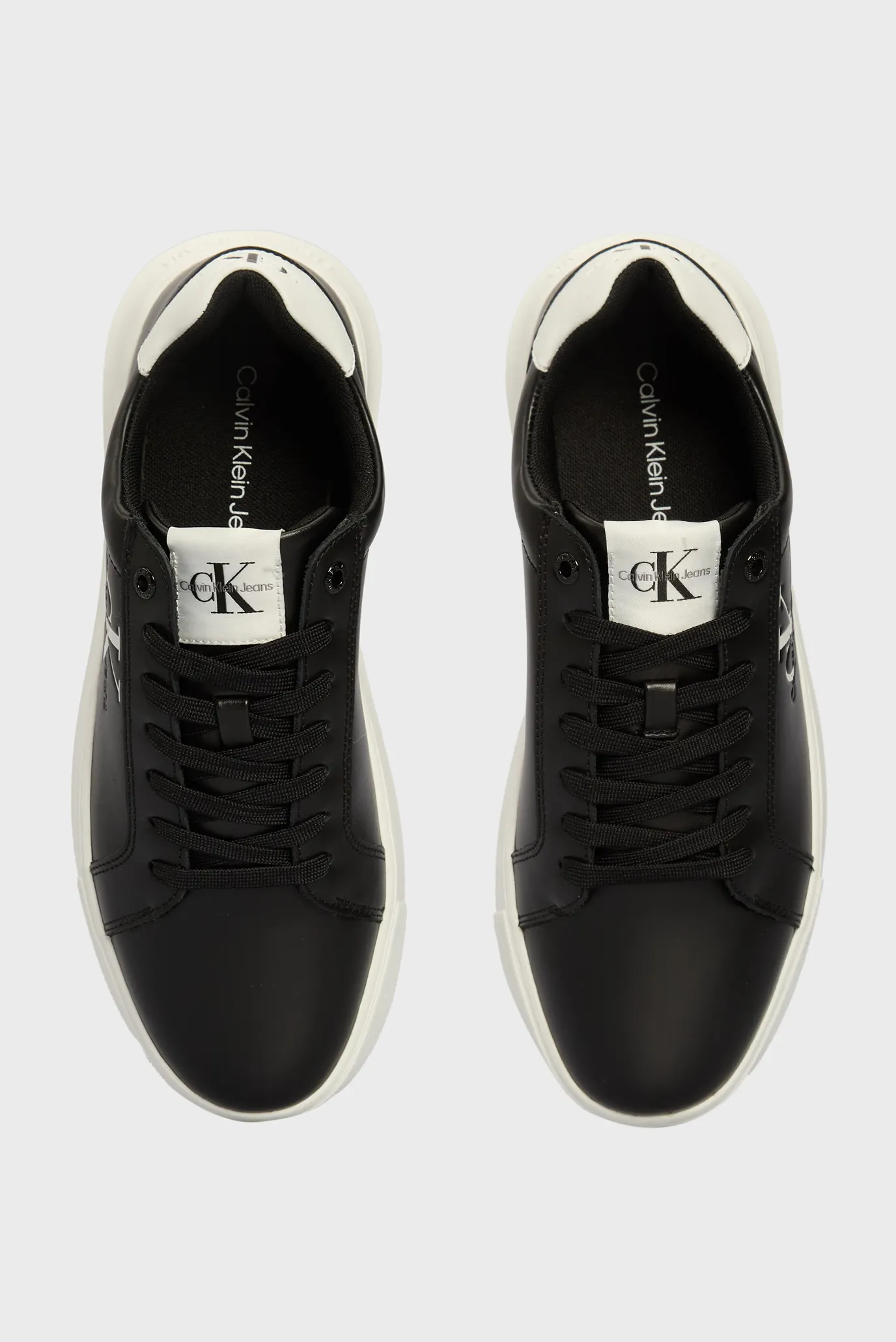 Мужские черные кожаные сникерсы 4