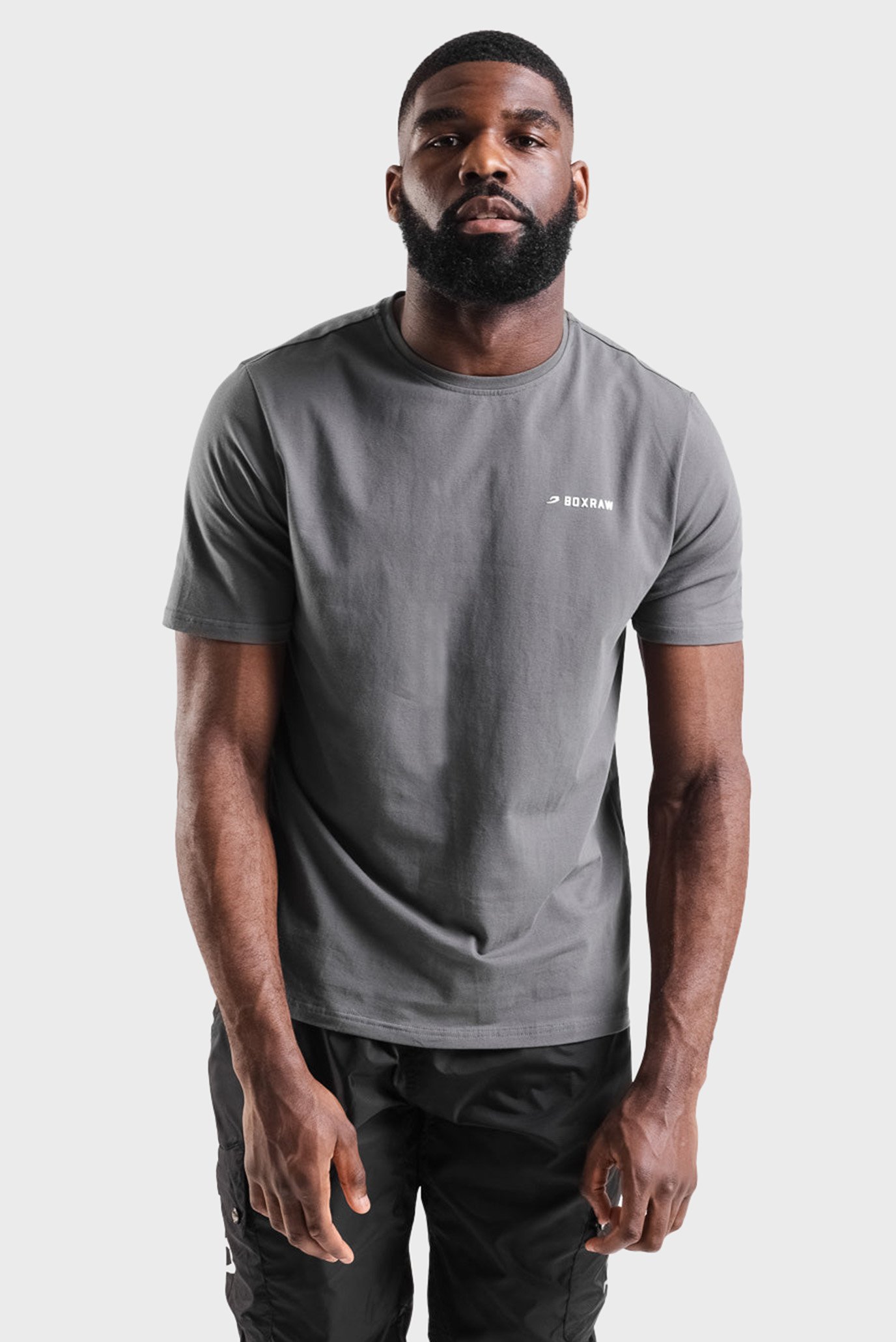 Чоловіча темно-сіра футболка BOXRAW 1