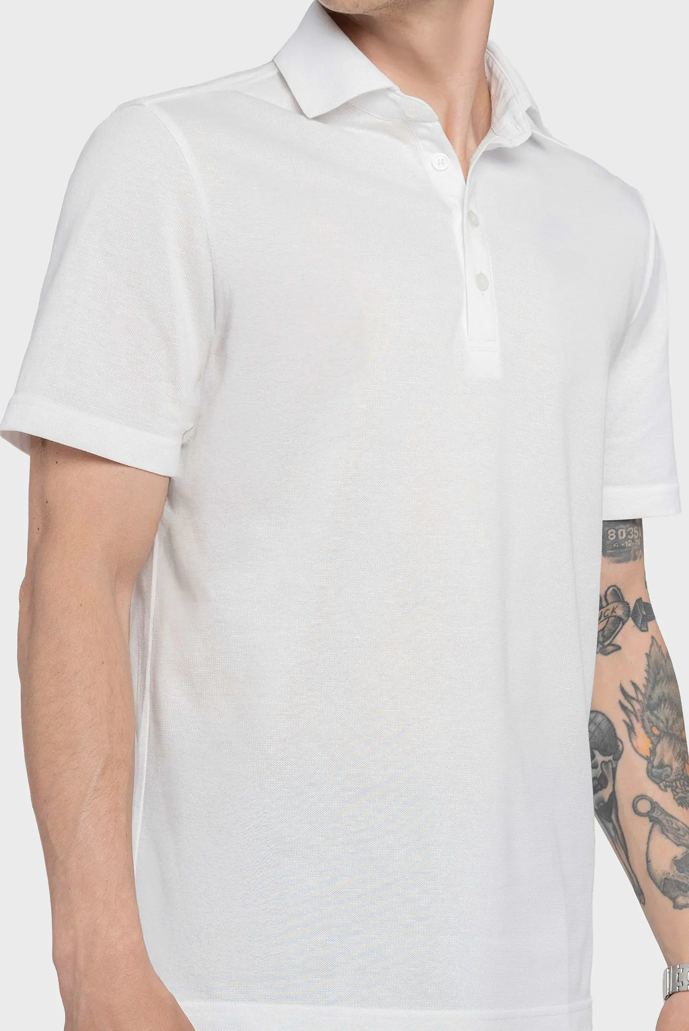 Чоловіче біле поло 4