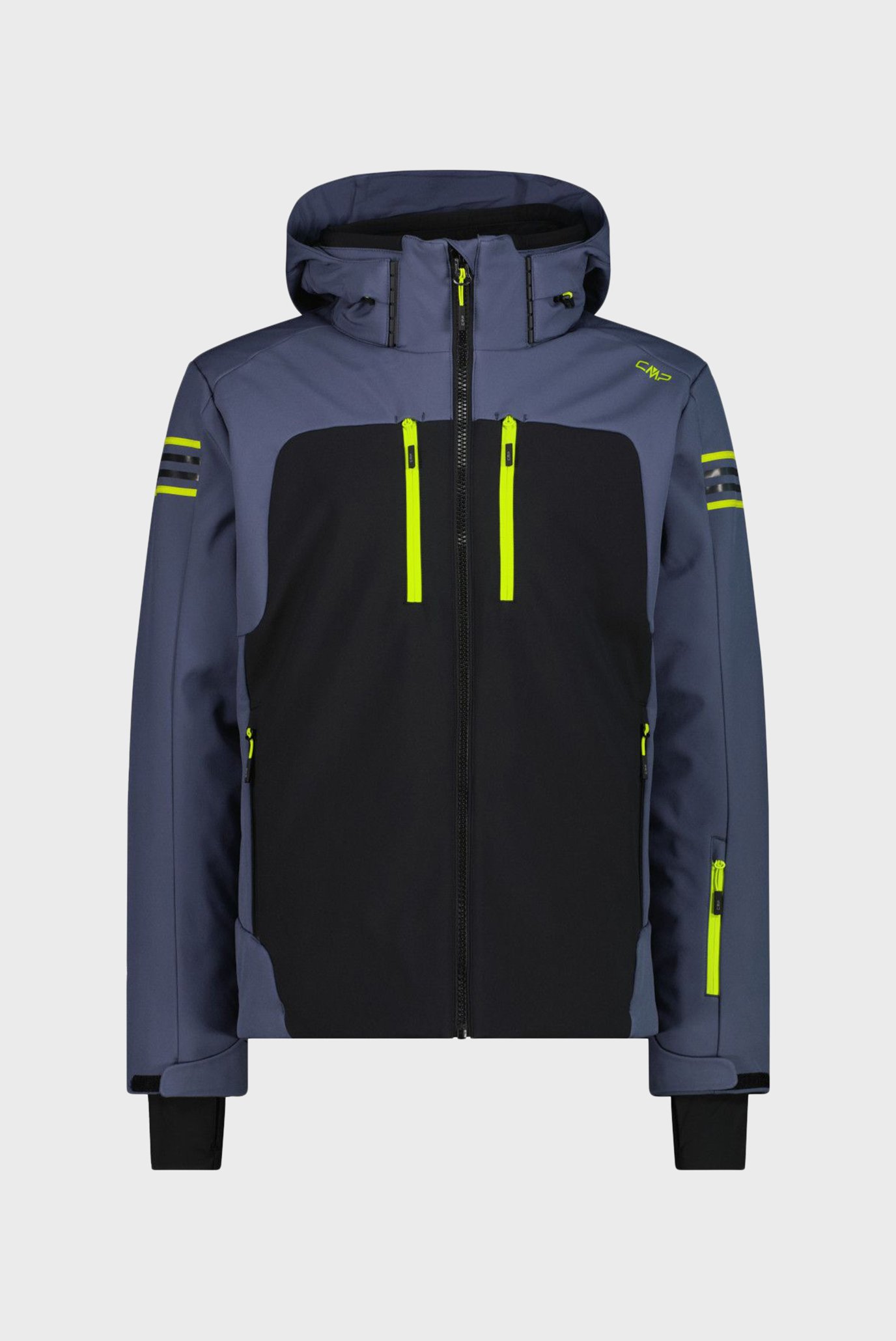 Мужская темно-синяя куртка ZIP HOOD SOFTSHELL Синий 56 CMP 34W4647-U911 Мужская темно-синяя куртка ZIP HOOD SOFTSHELL Синий 56 CMP 34W4647-U911