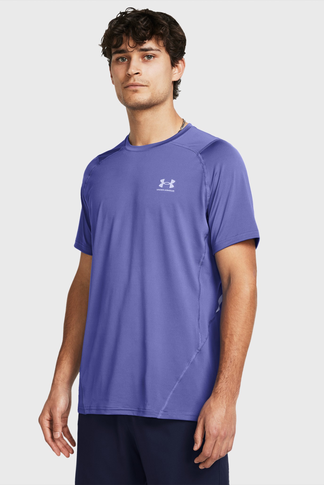 Мужская фиолетовая футболка UA HG Armour Ftd Graphic SS 1