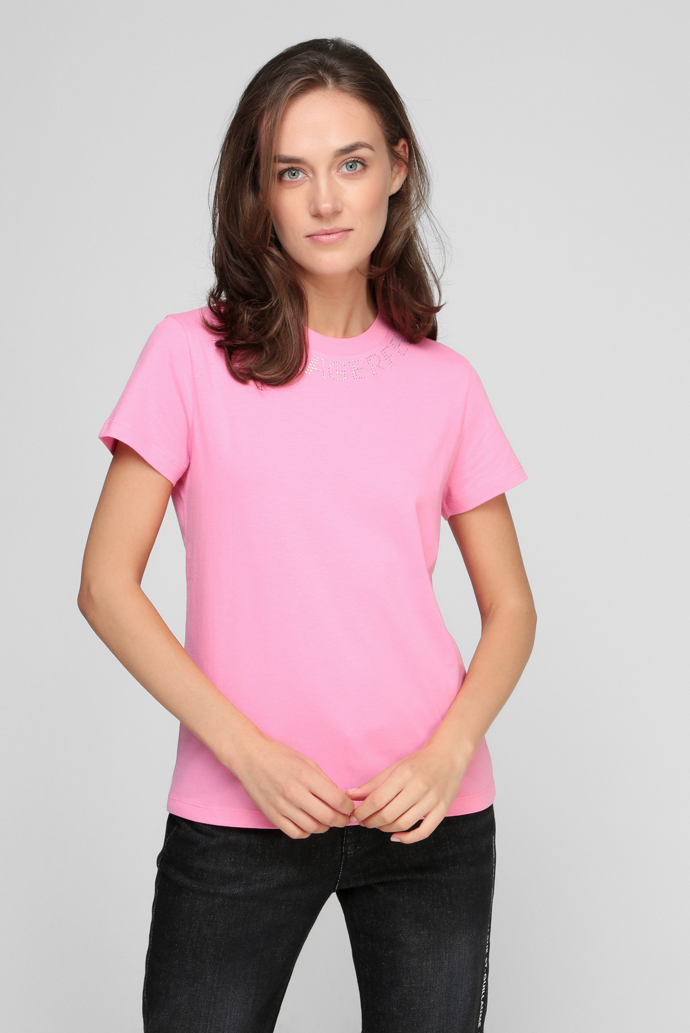 Жіноча рожева футболка 1
