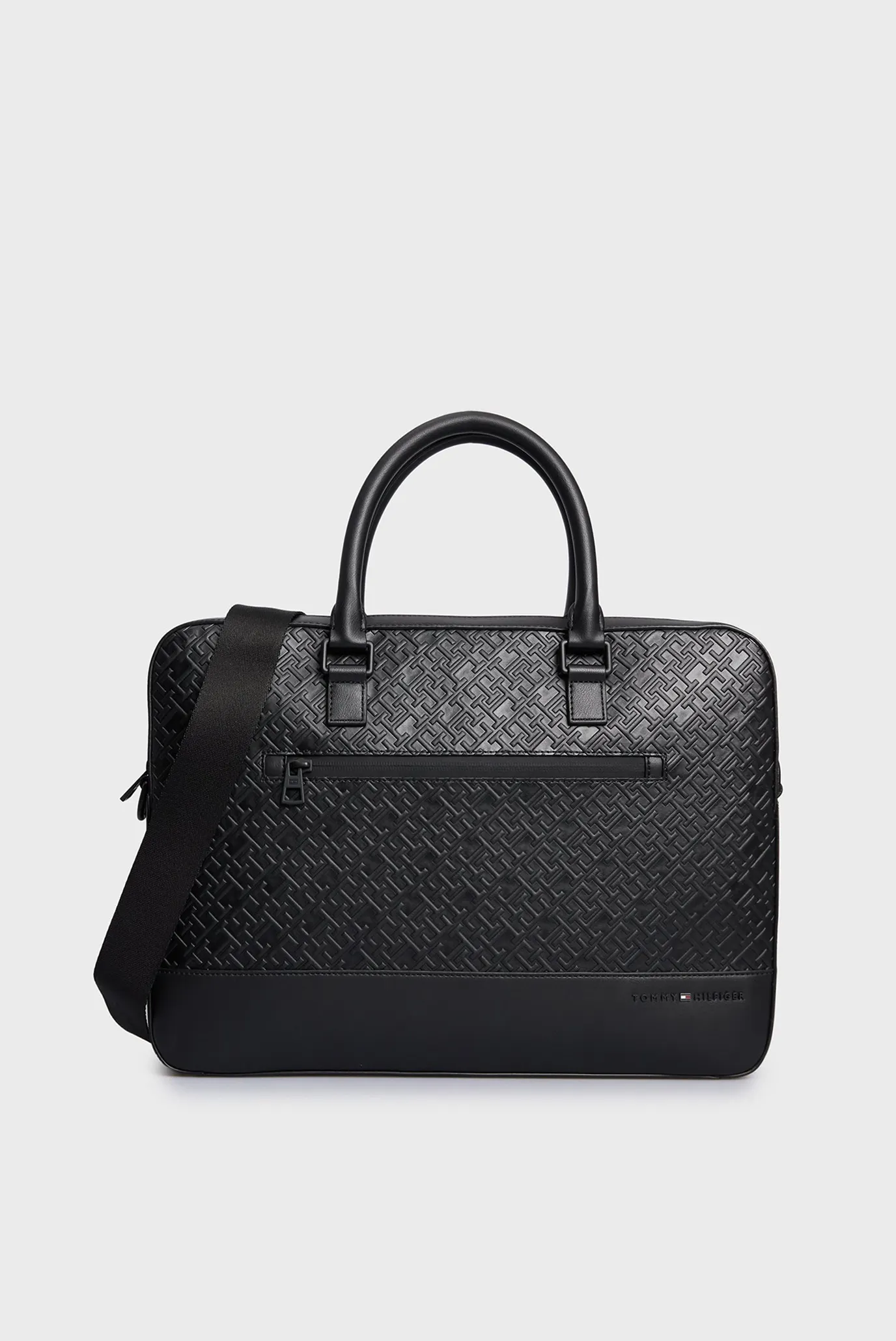 Чоловіча чорна сумка для ноутбука TH MONOGRAM COMPUTER BAG 1