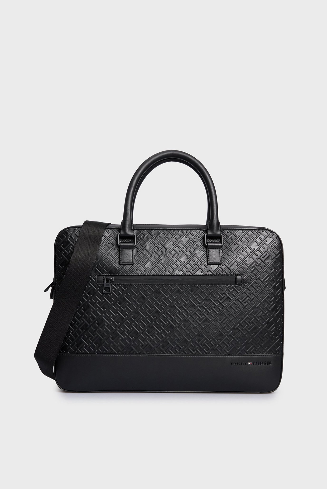 Мужская черная сумка для ноутбука TH MONOGRAM COMPUTER BAG Черный ONESIZE Tommy Hilfiger AM0AM12675 Мужская черная сумка для ноутбука TH MONOGRAM COMPUTER BAG Черный ONESIZE Tommy Hilfiger AM0AM12675