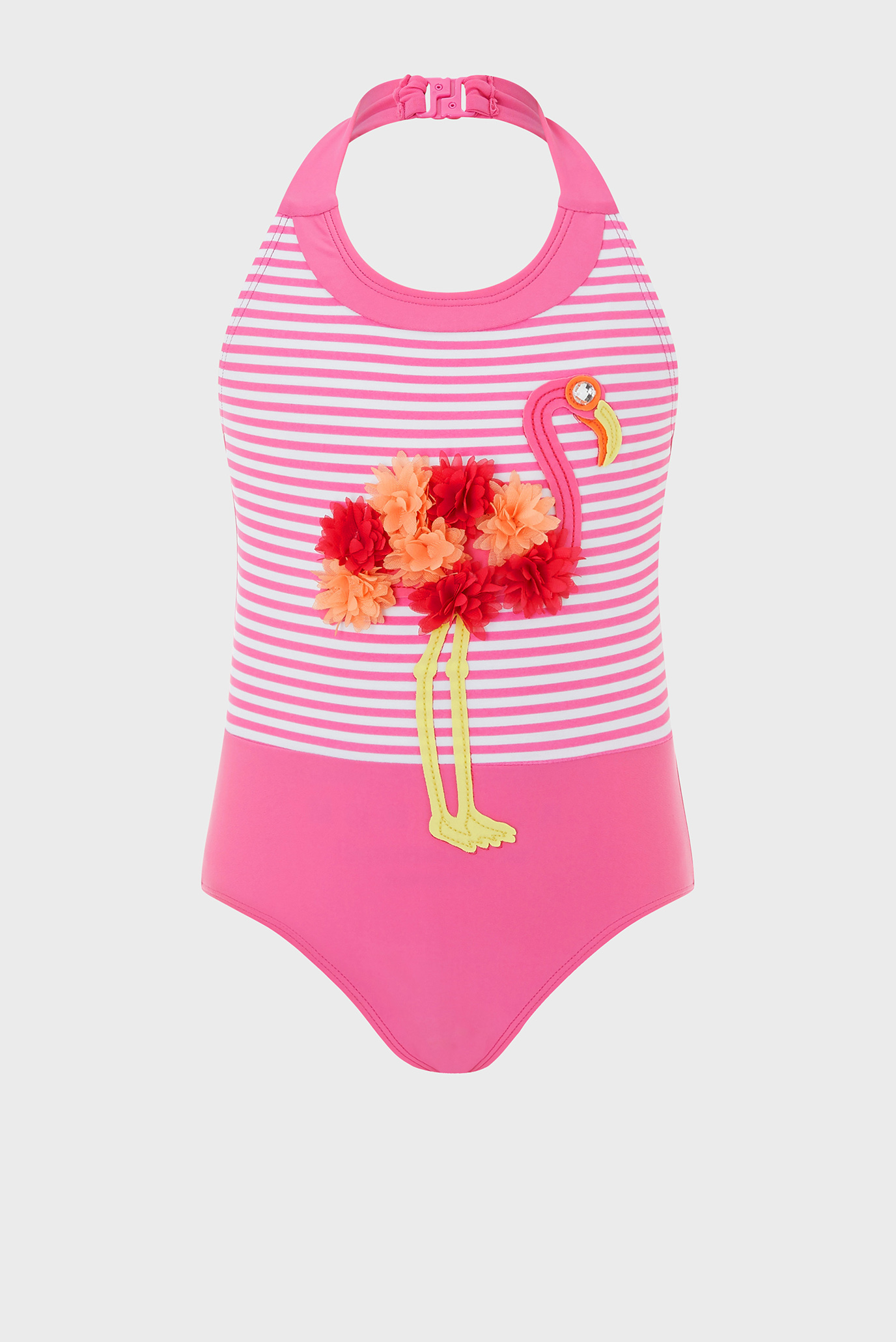 Дитячий рожевий купальник Frankie Flamingo 1