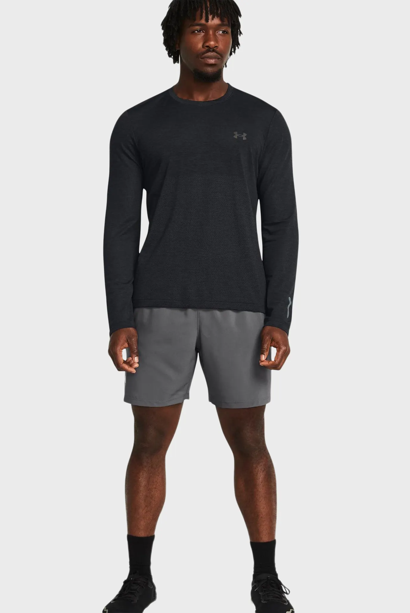 Мужские серые шорты UA LAUNCH 7'' SHORTS 2