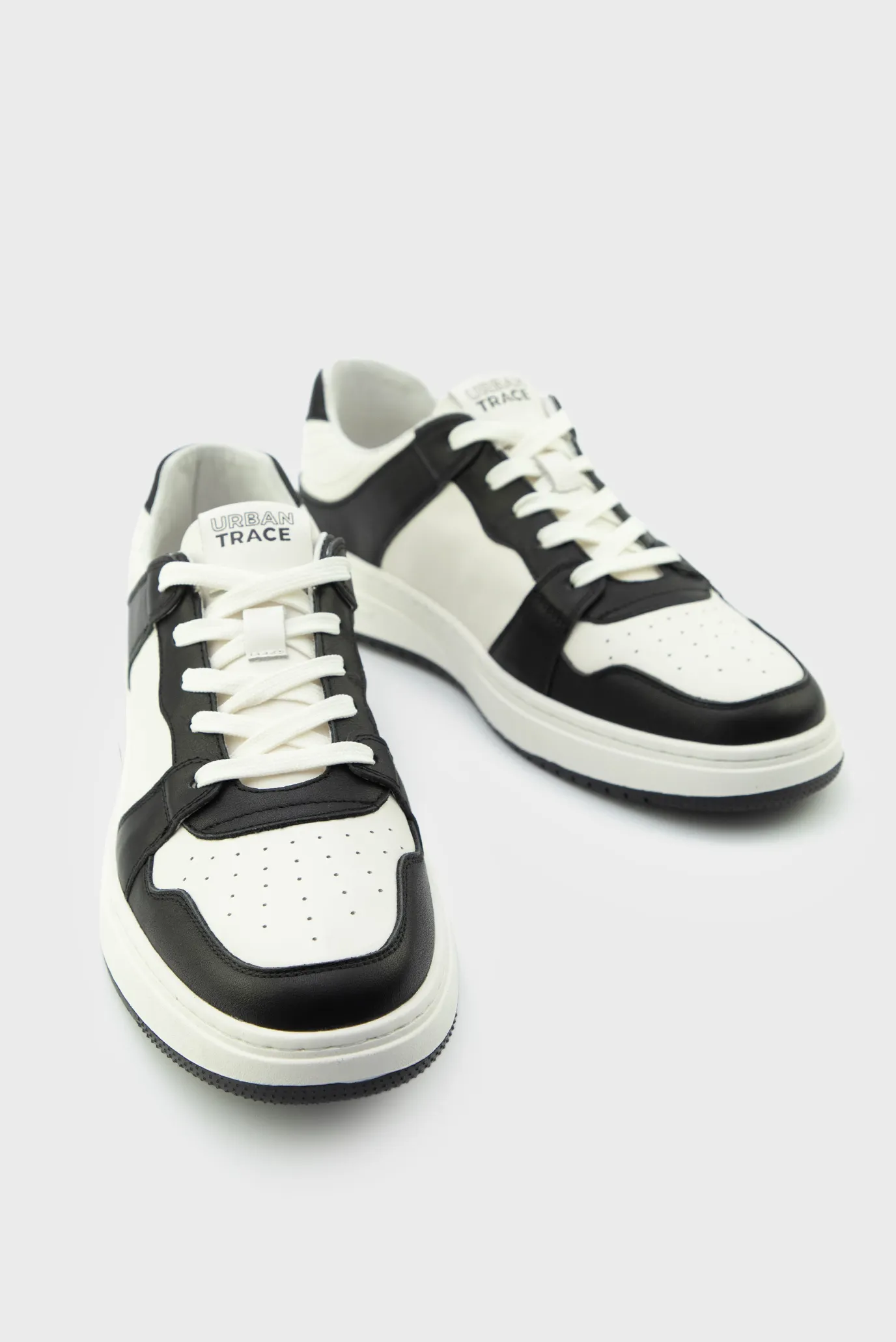 Мужские белые кожаные сникерсы 4