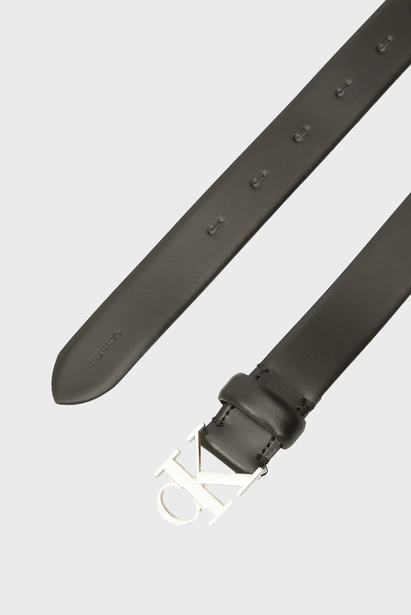 Женский черный кожаный ремень BUCKLE 3