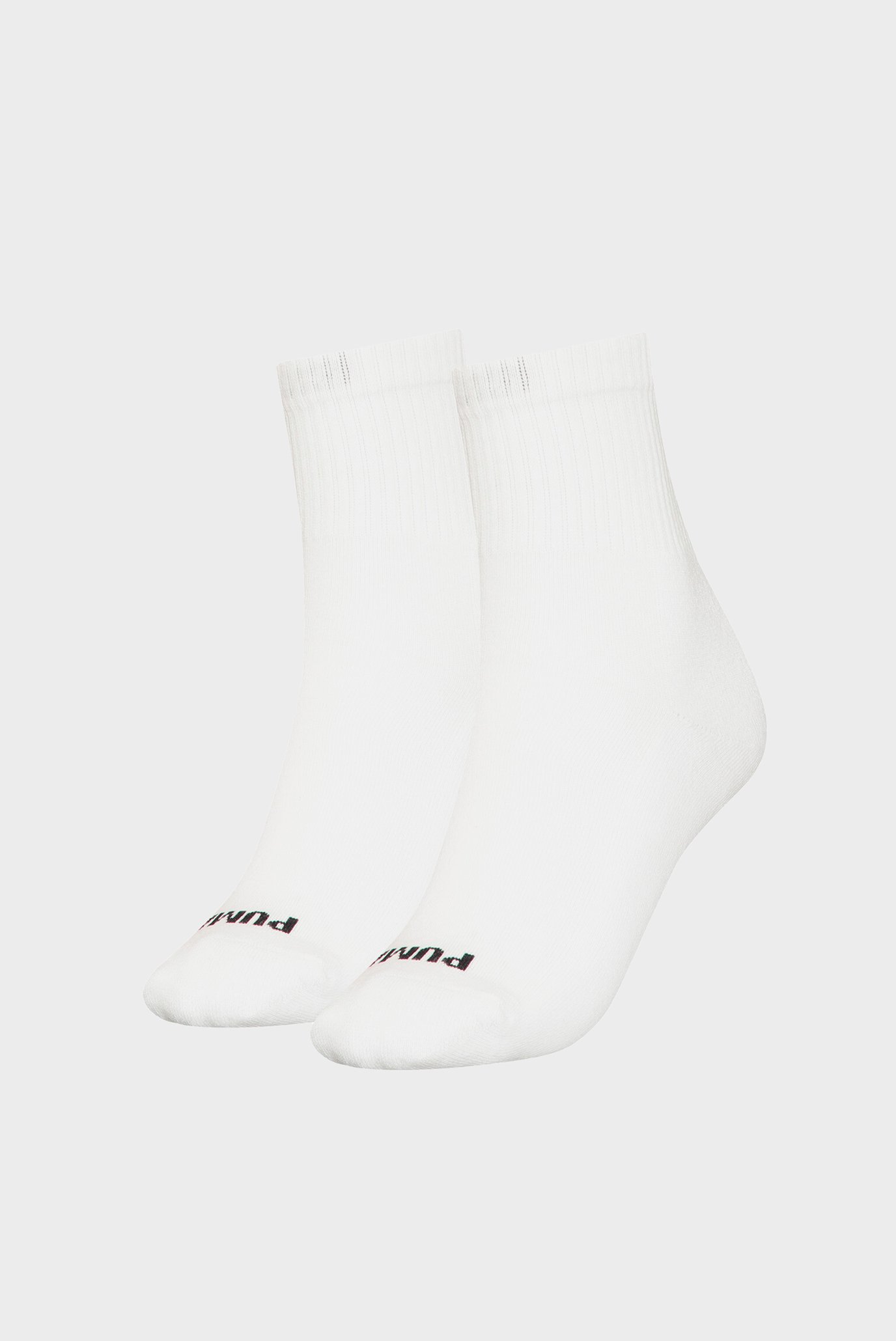 Жіночі білі шкарпетки (2 пари) PUMA Women's Heart Short Crew Socks 1