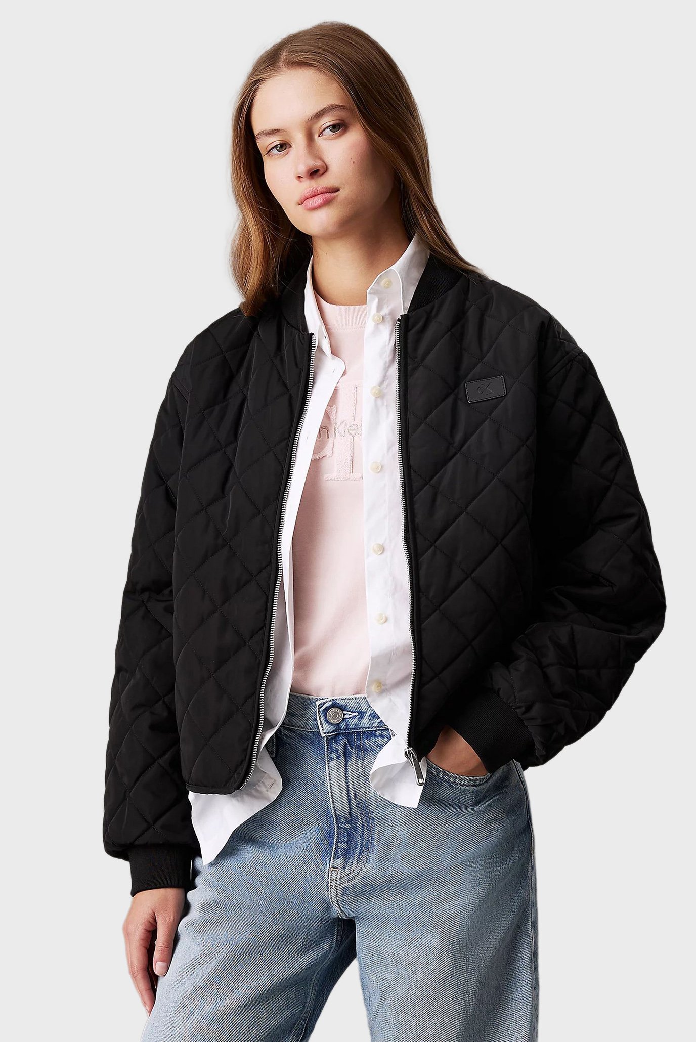 Жіночий чорний бомбер LW QUILTED JACKET 1