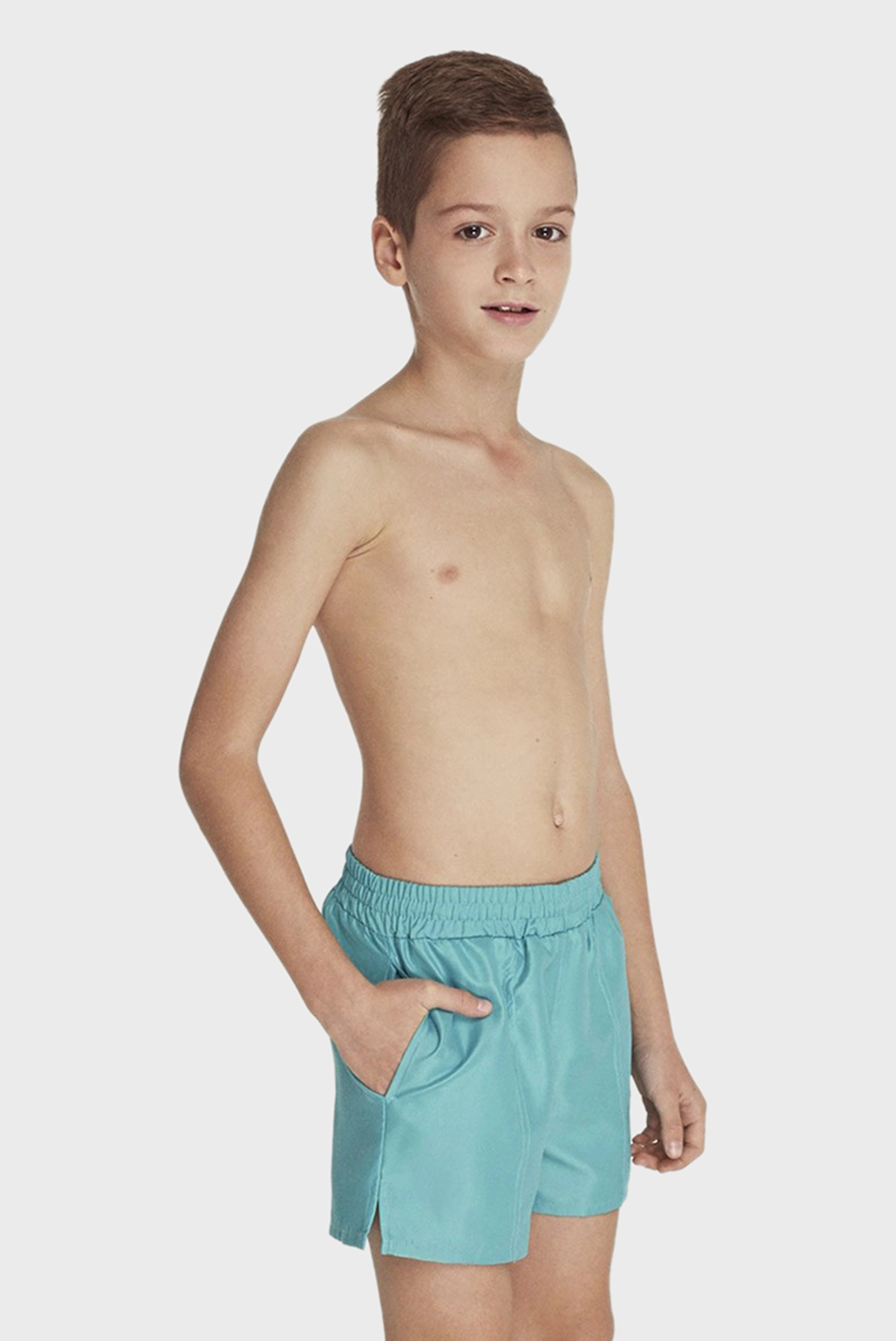 Детские бирюзовые плавательные шорты 1