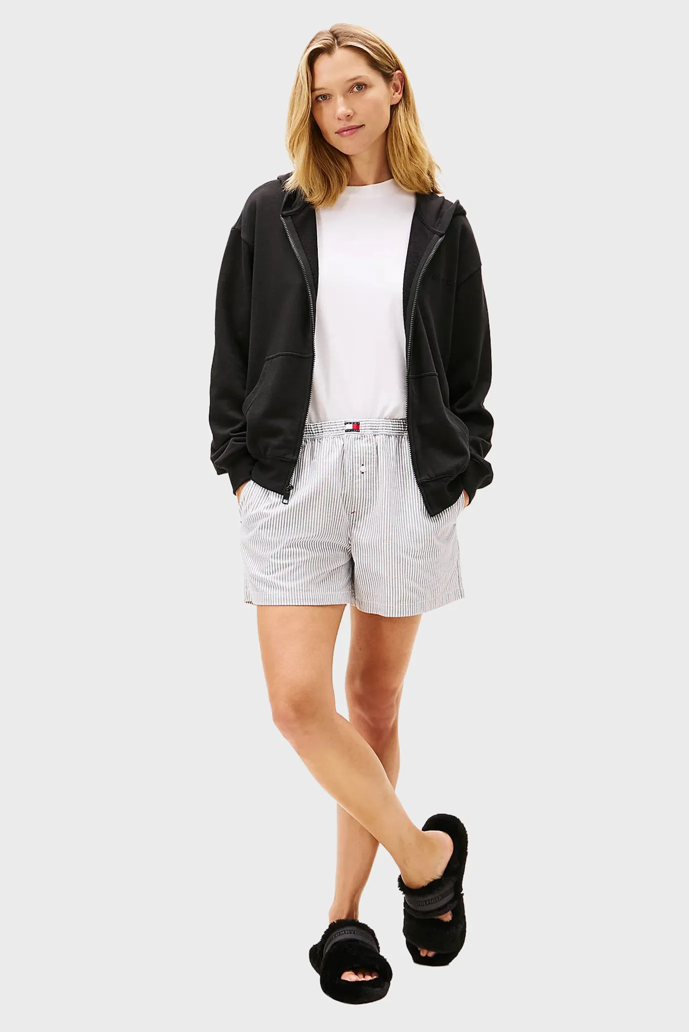 Женские черные тапочки SLIPPER 7