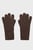 Женские коричневые шерстяные перчатки WOOL KNIT GLOVES