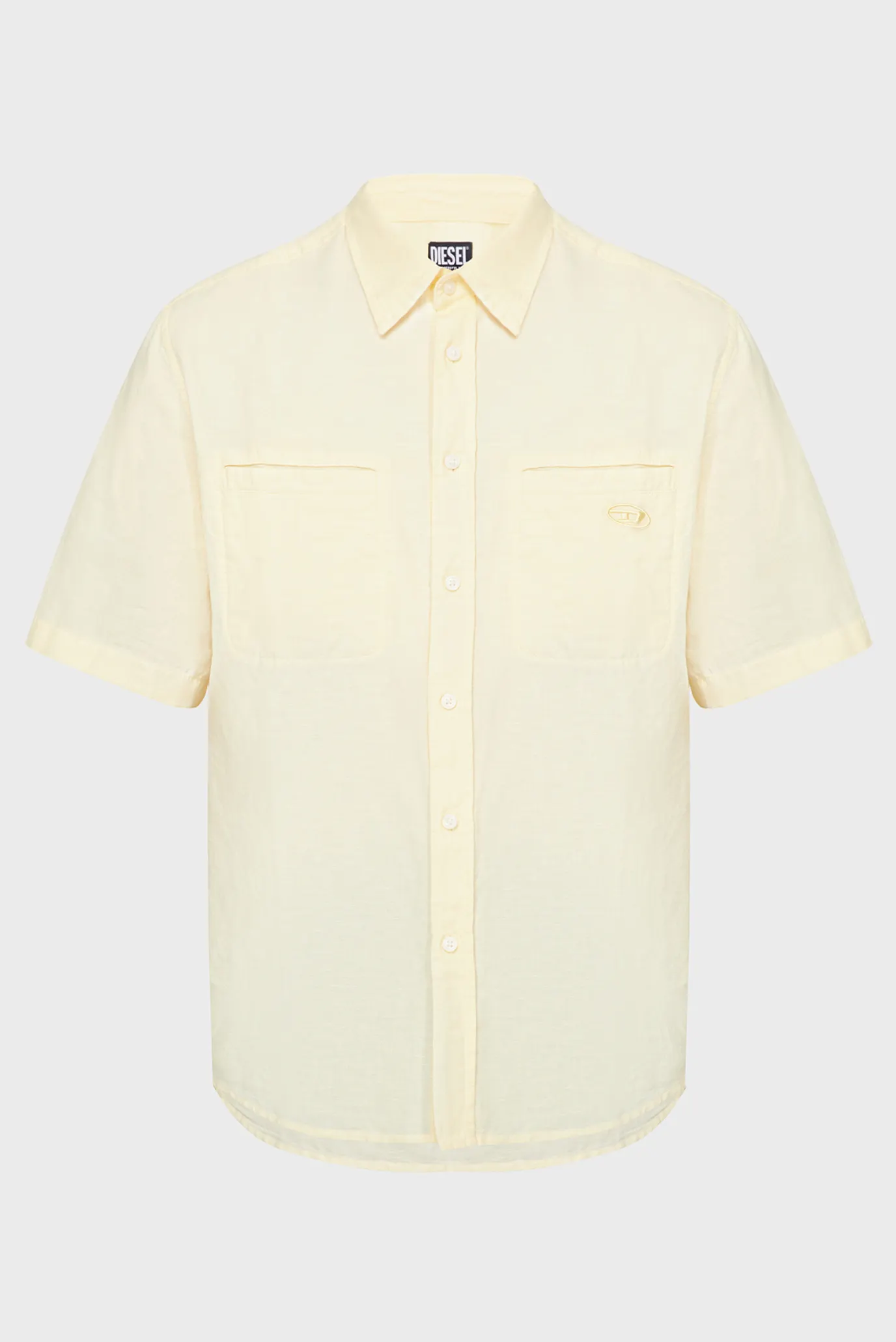 Мужская желтая рубашка S-OMAR-SSL 6