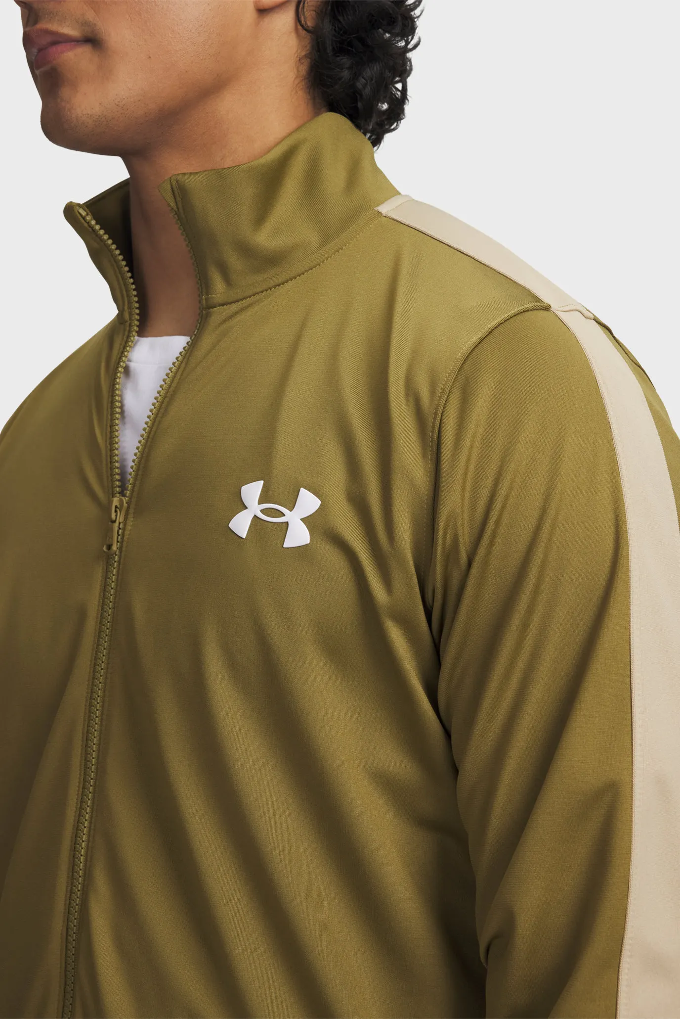 Чоловічий оливковий спортивний костюм (кофта, штани) UA Rival Knit Track Suit 2