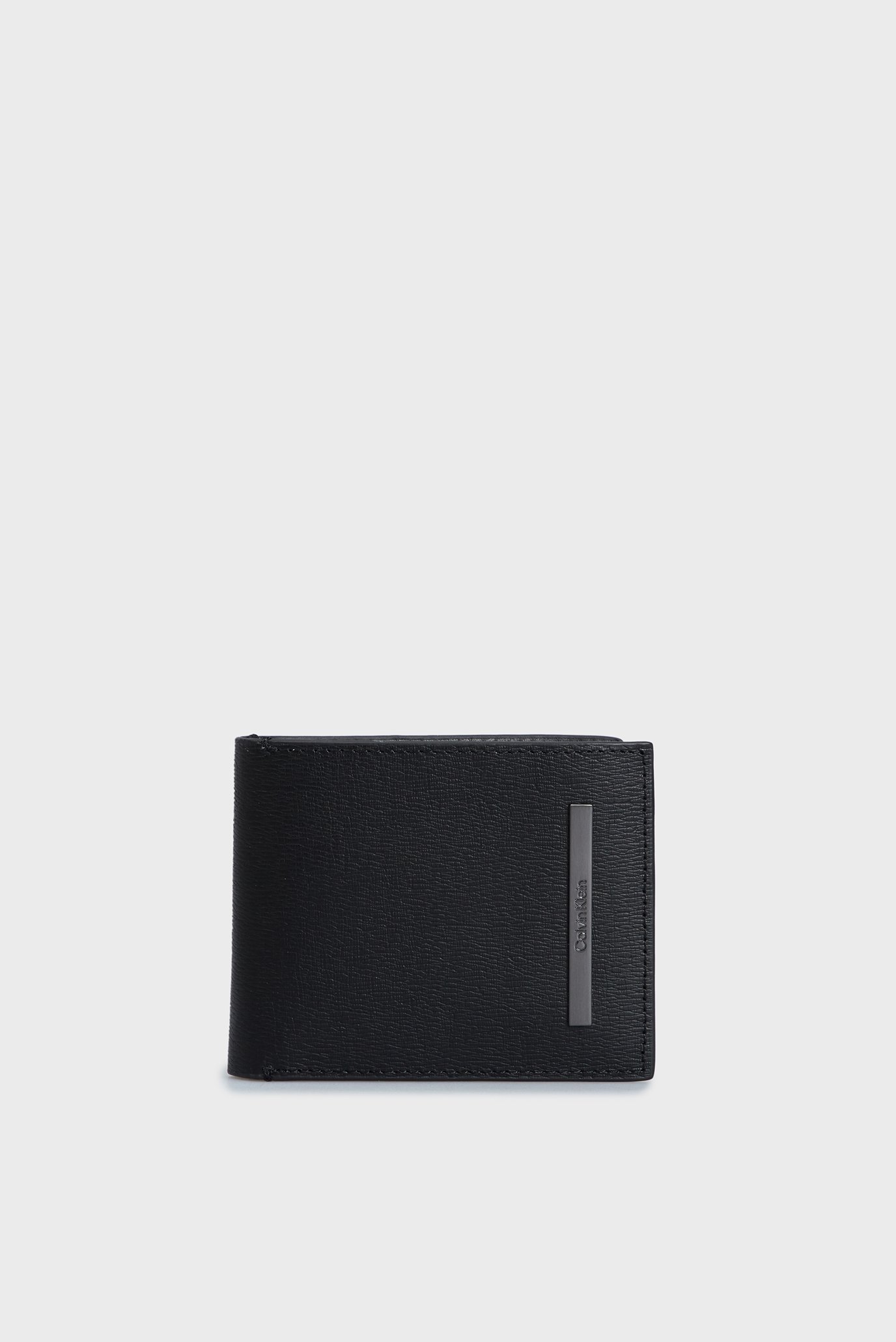 Мужской черный кожаный кошелек MODERN METAL BIFOLD 6CC W/COIN 1
