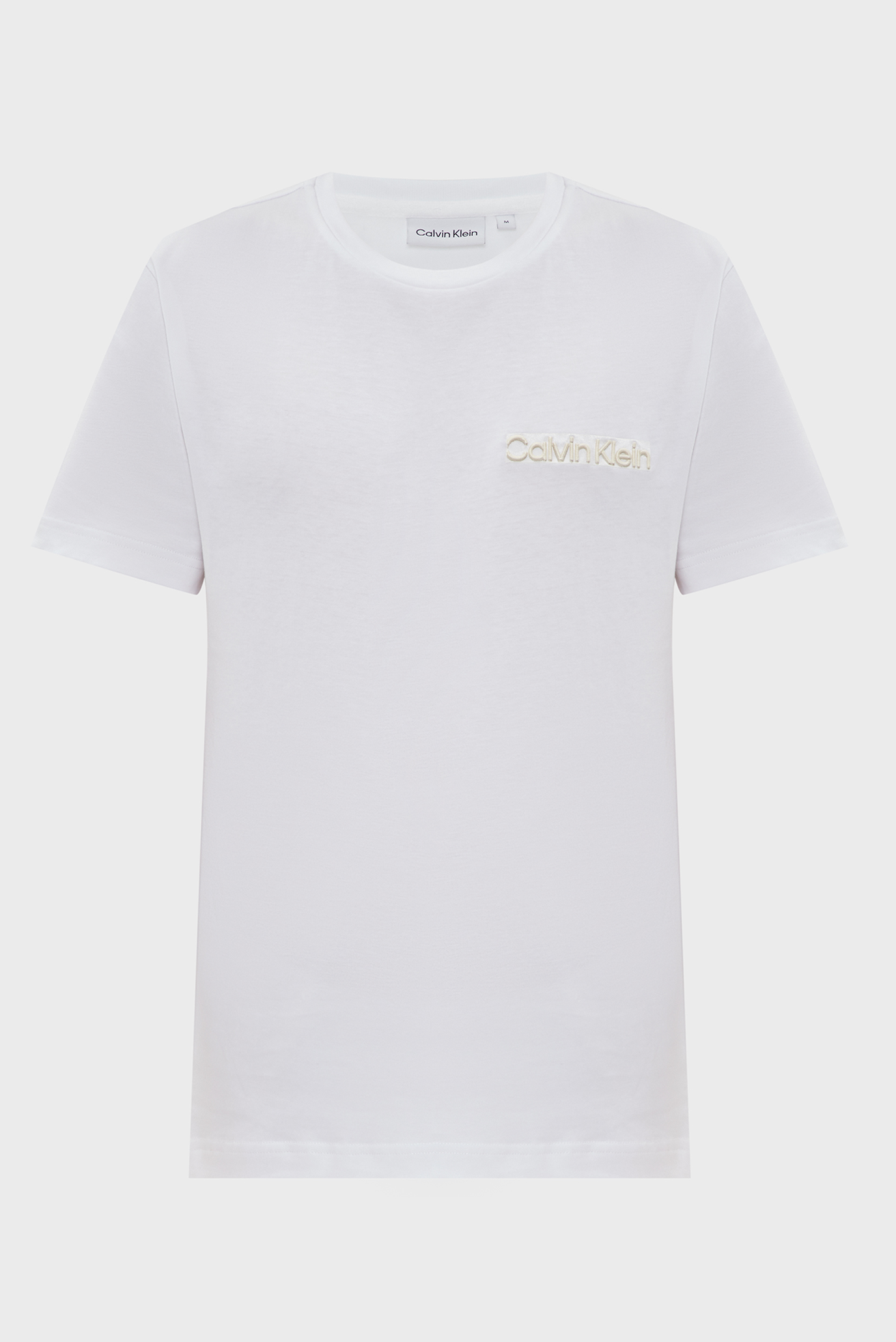 Чоловіча біла футболка ELEVATED LOGO EMBROIDERY T-SHIRT 1