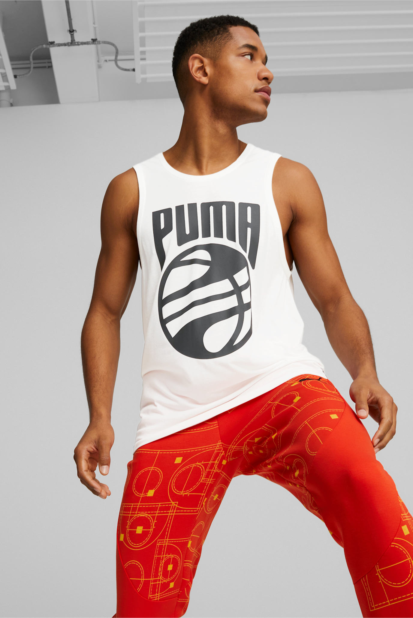 Чоловіча біла майка Posterize Basketball Tank Top Men 1