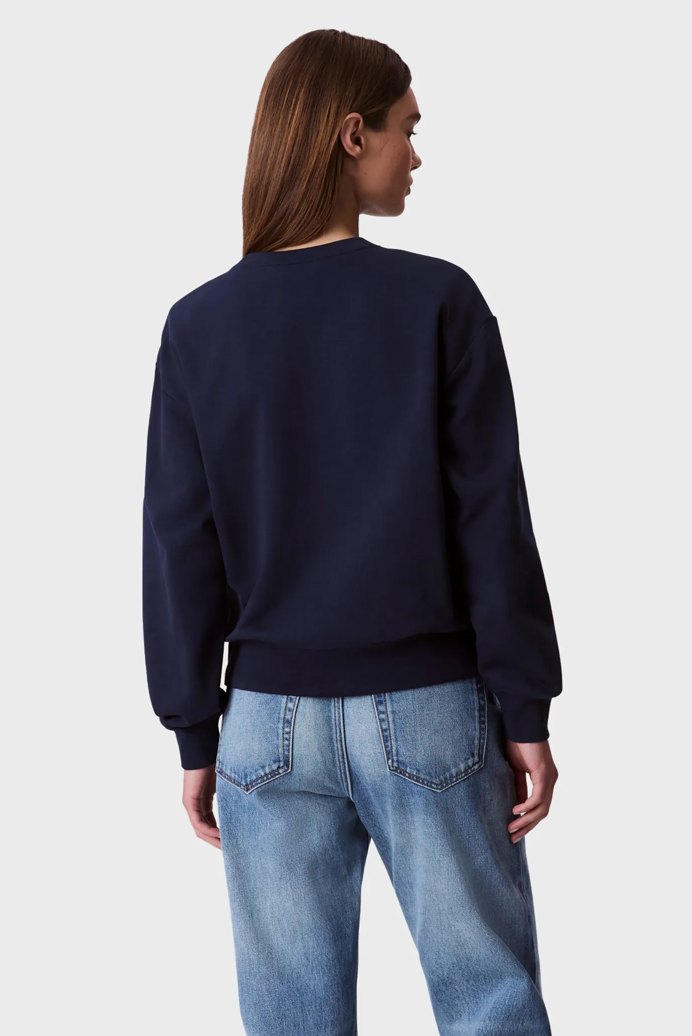 Женский темно-синий свитшот LS MONOLOGO FRENCH TERRY RLXD CN 4