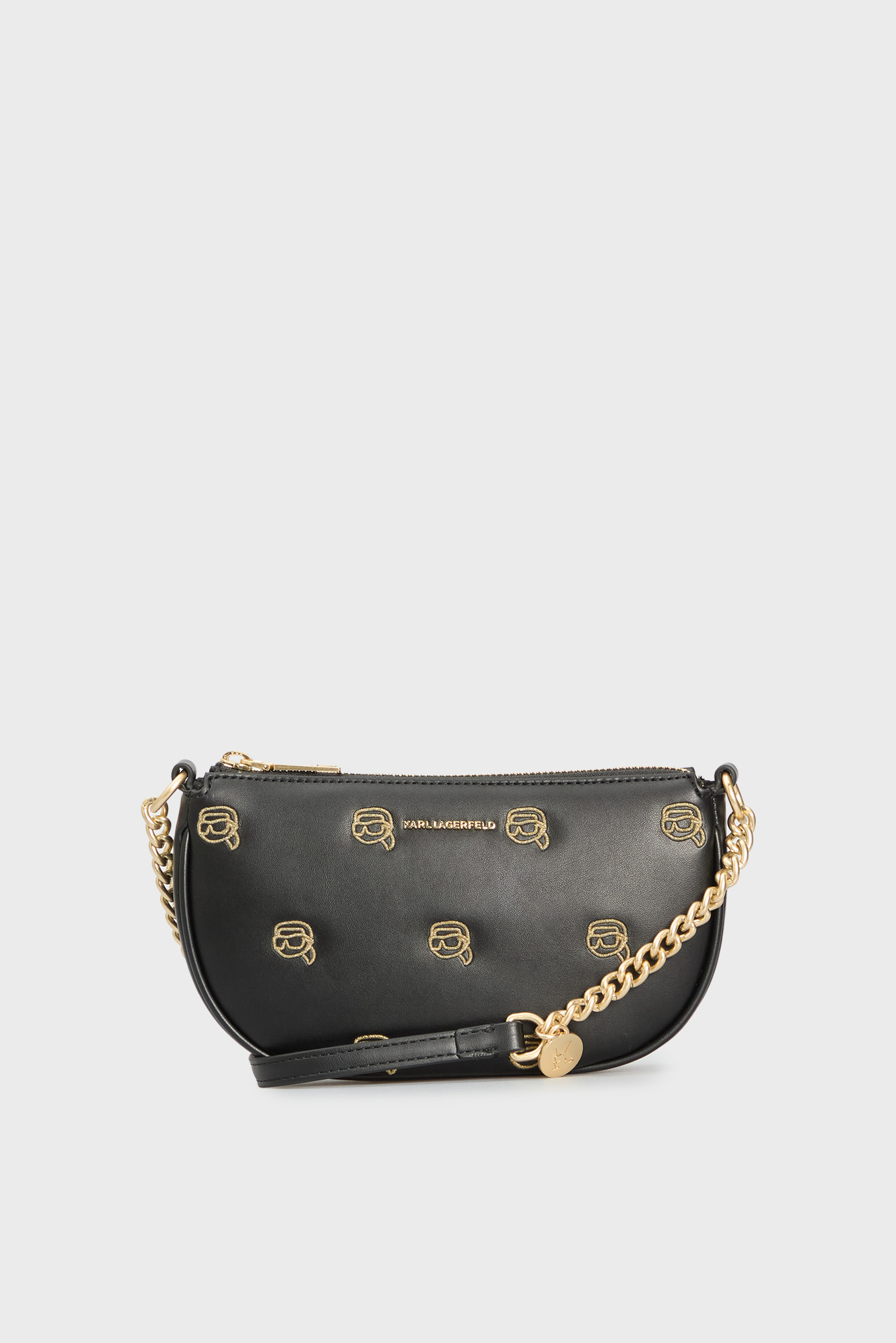 Женская черная сумка с узором Черный ONESIZE Karl Lagerfeld 246W3204 Женская черная сумка с узором Черный ONESIZE Karl Lagerfeld 246W3204