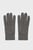 Чоловічі сірі вовняні рукавички