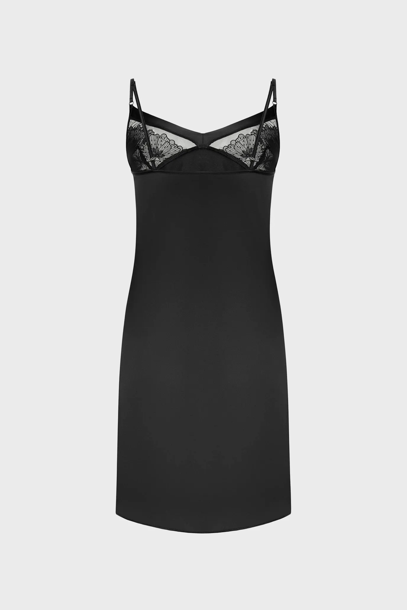 Женская черная ночная  рубашка 2