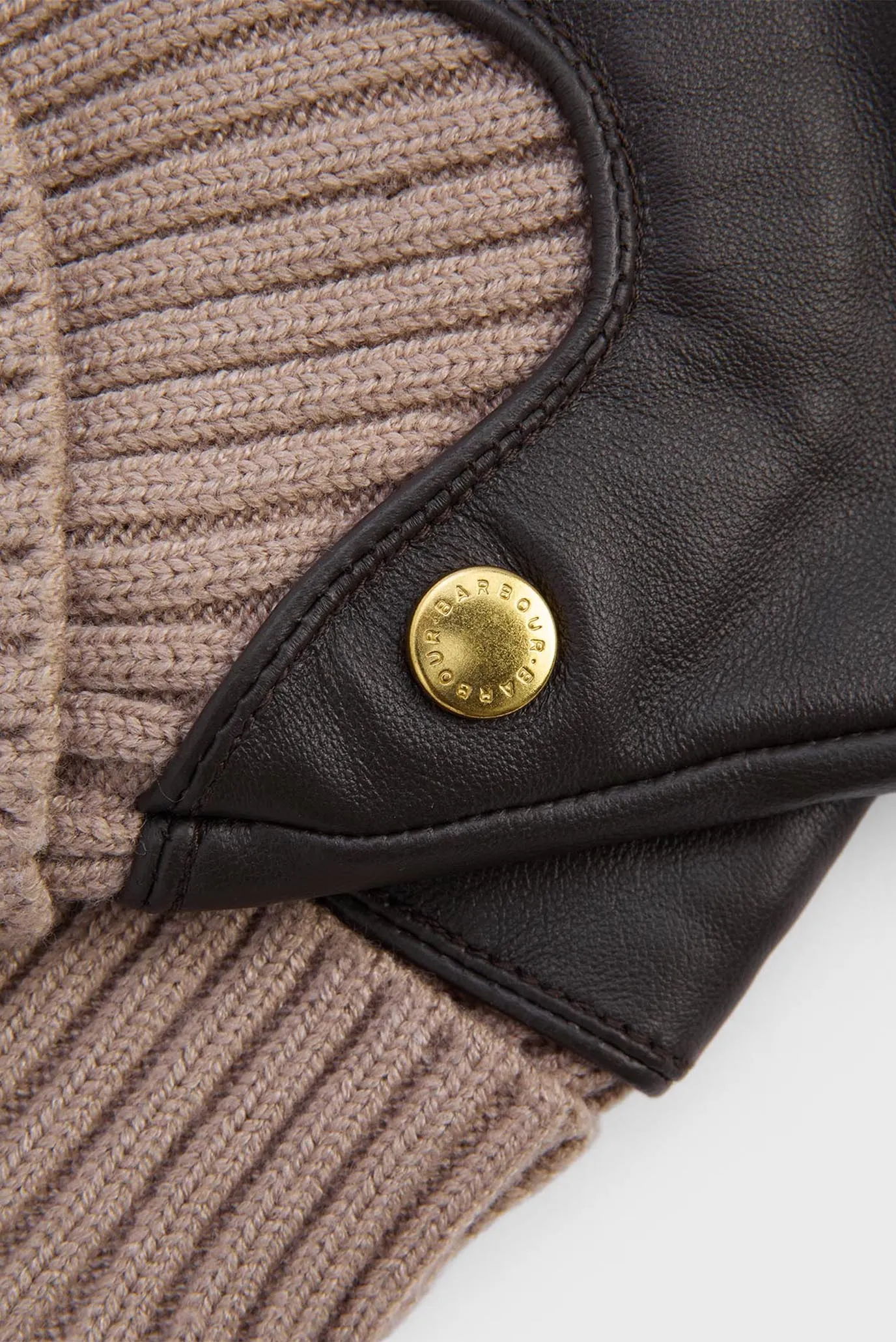 Женские коричневые кожаные перчатки 3