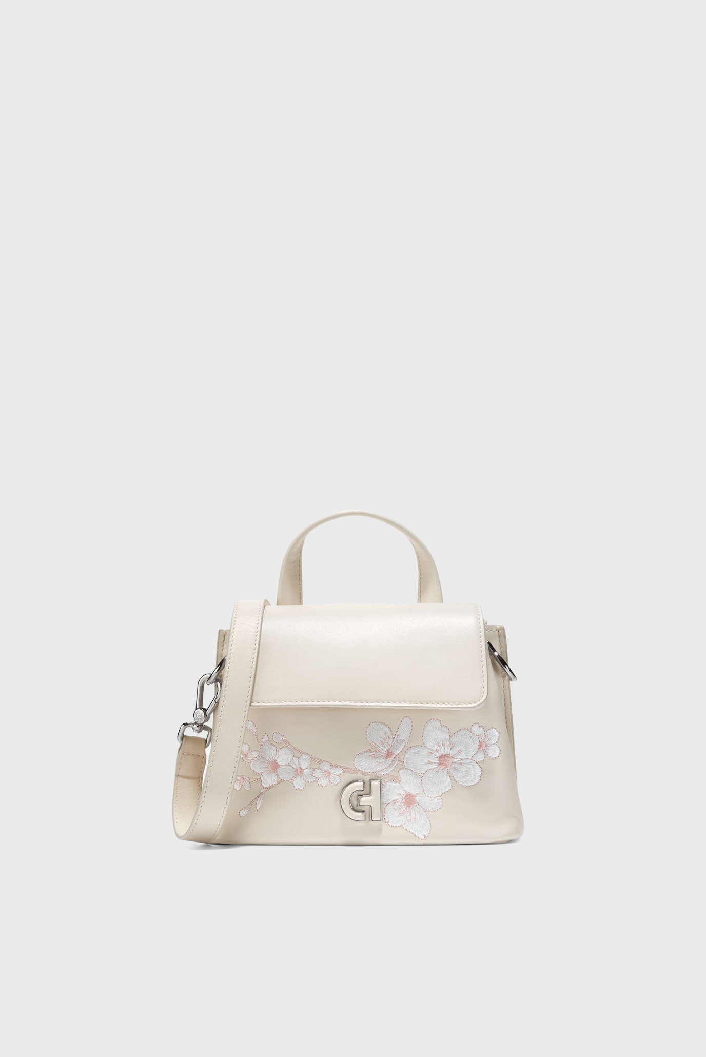 Женская белая кожаная сумка Mini Collective Satchel 1
