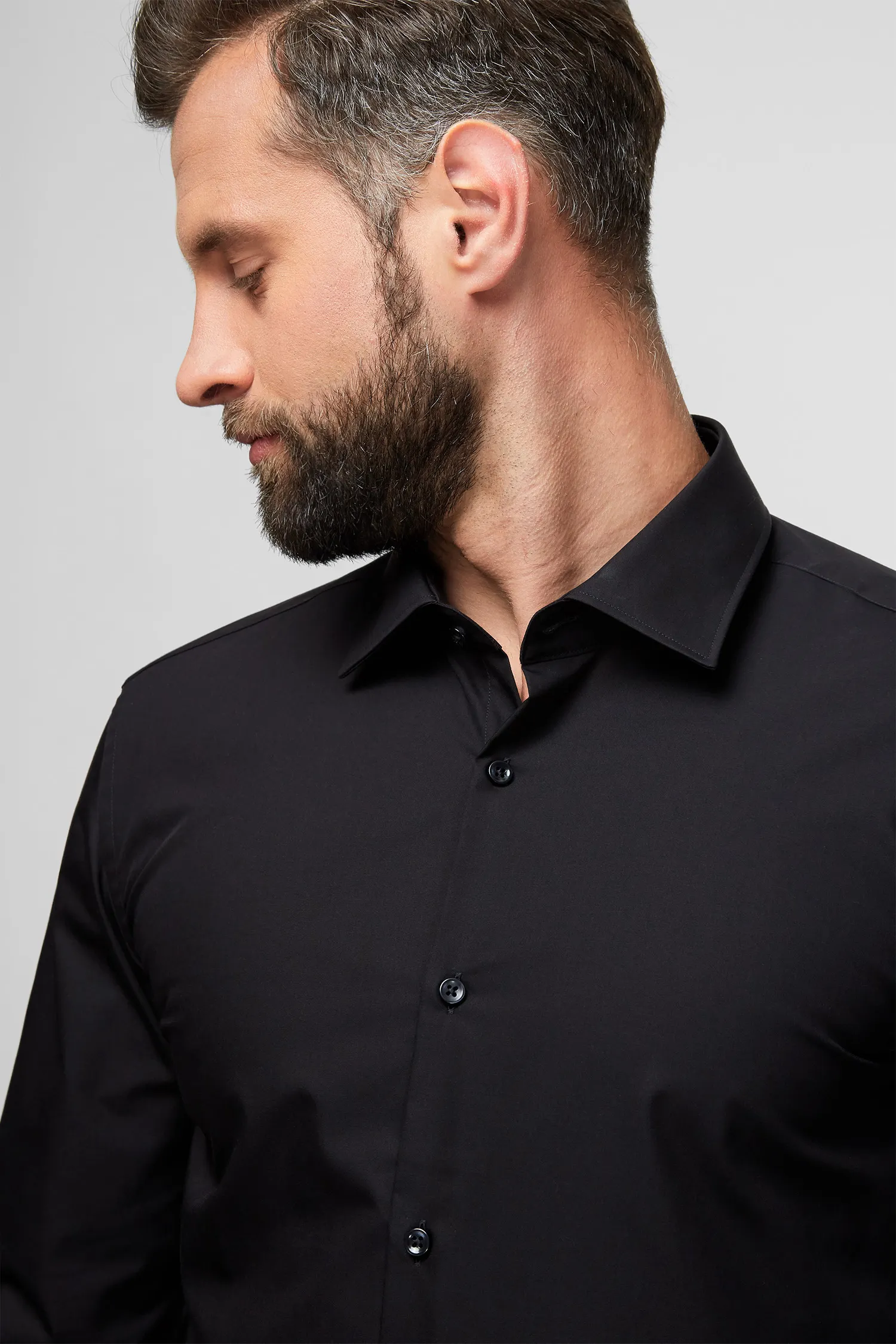 Мужская черная рубашка 4