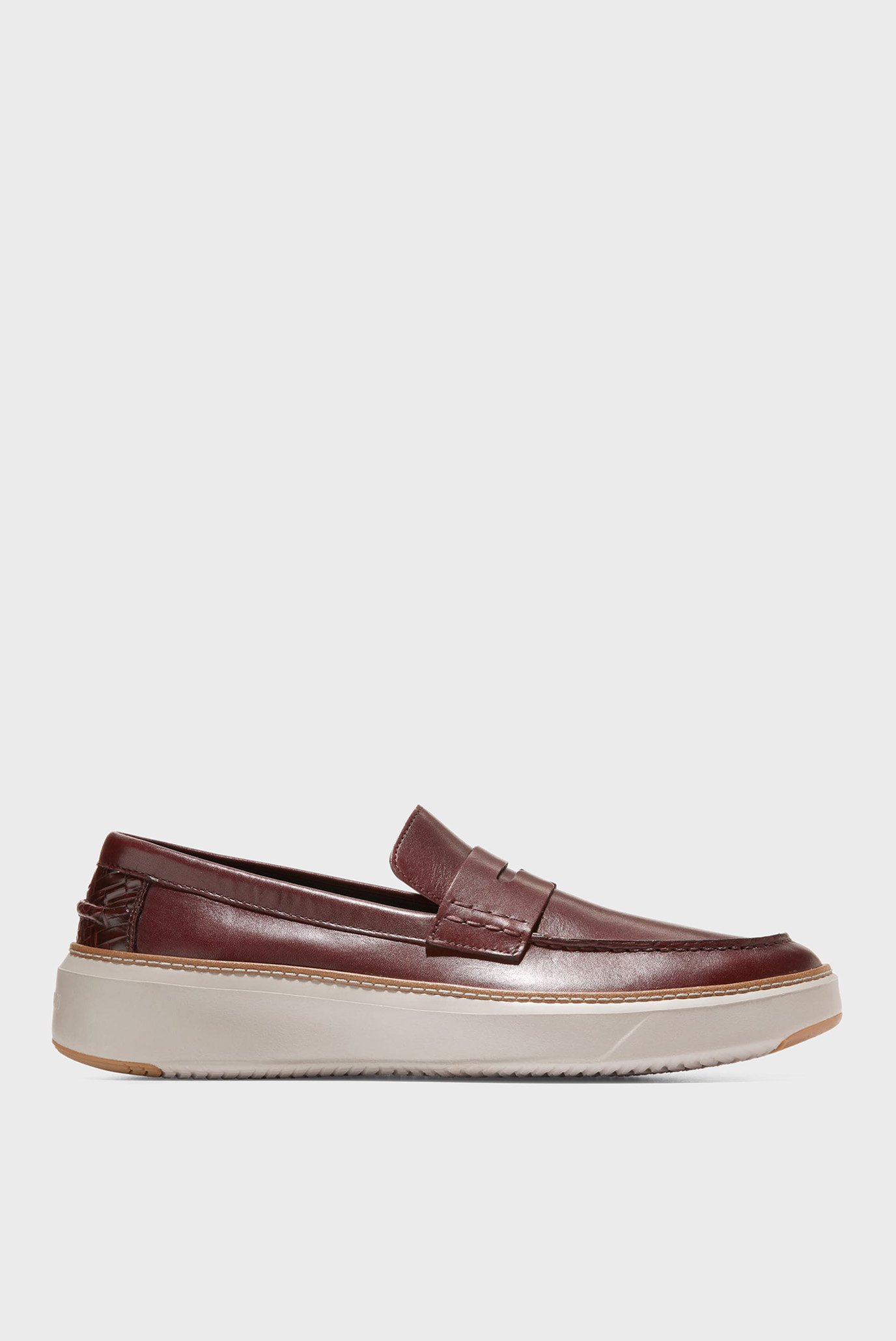 Чоловічі коричневі шкіряні лофери GrandPrø Topspin Penny Loafer 1