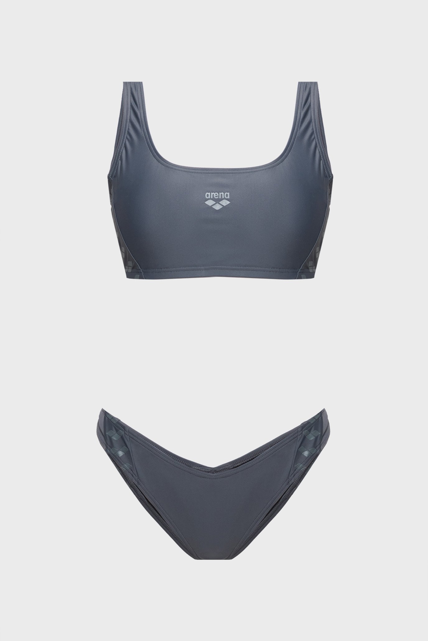 Женский серый купальник TEAM STRIPE BIKINI BRALETTE Серый S Arena 007057-550 Женский серый купальник TEAM STRIPE BIKINI BRALETTE Серый S Arena 007057-550