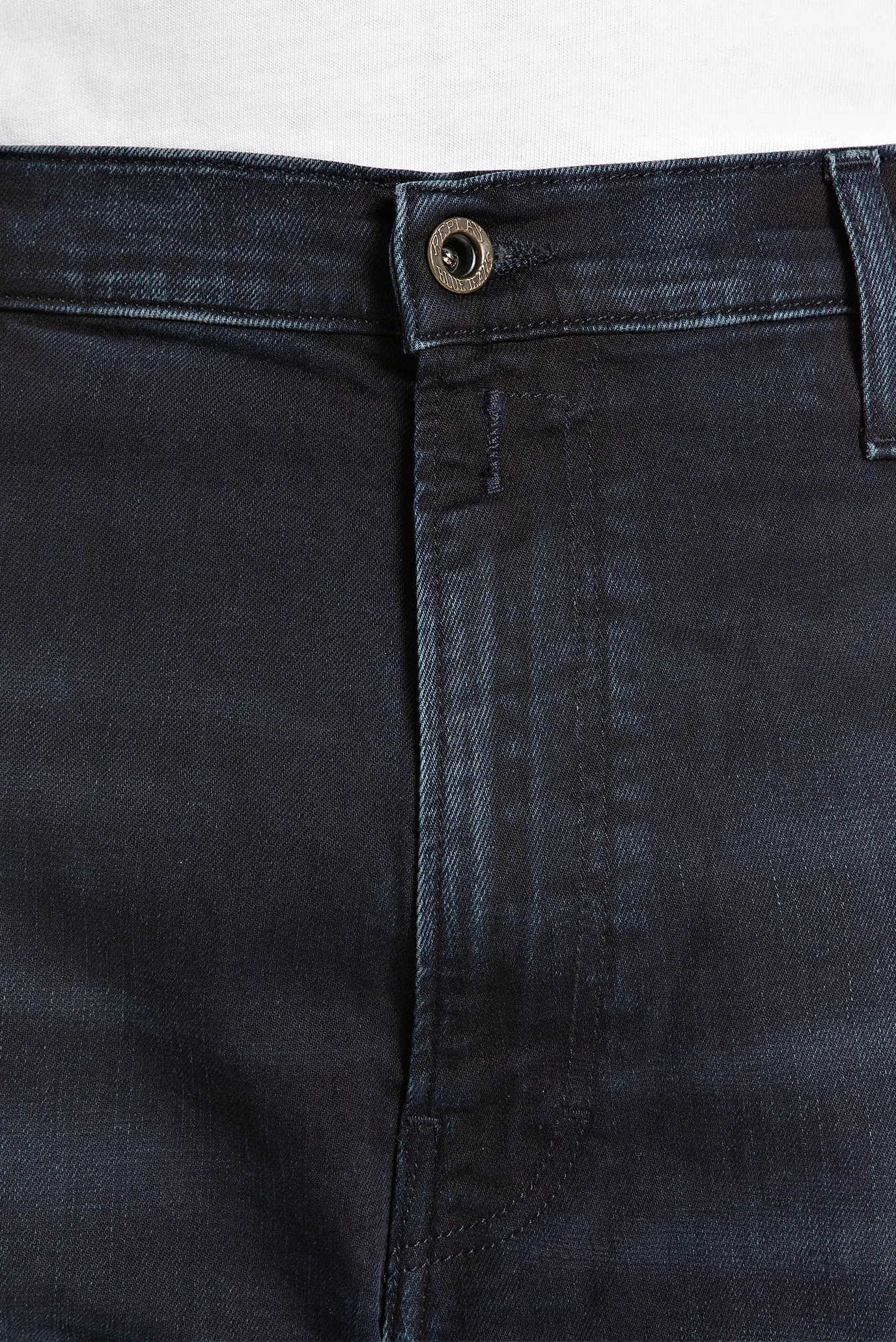 Мужские темно-синие джинсы 4