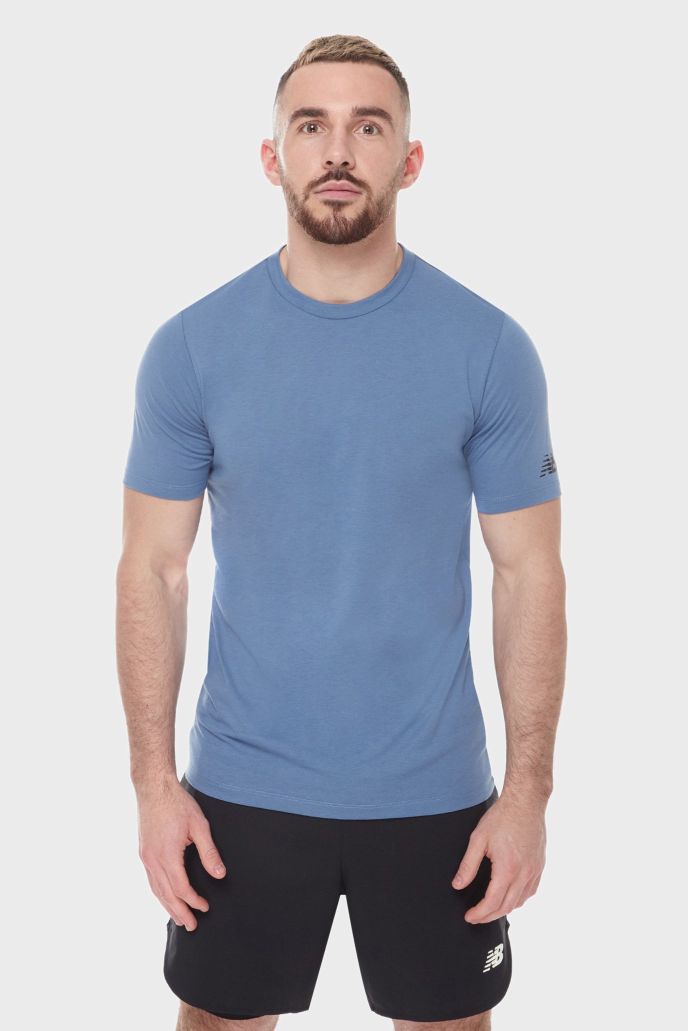 Чоловіча синя футболка Tenacity Heathertech Graphic 1