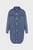 Женское синее джинсовое платье DNM LS SHIRT DRESS LEA