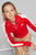 Женская красная спортивная кофта LUXE SPORT T7 Track Jacket Women