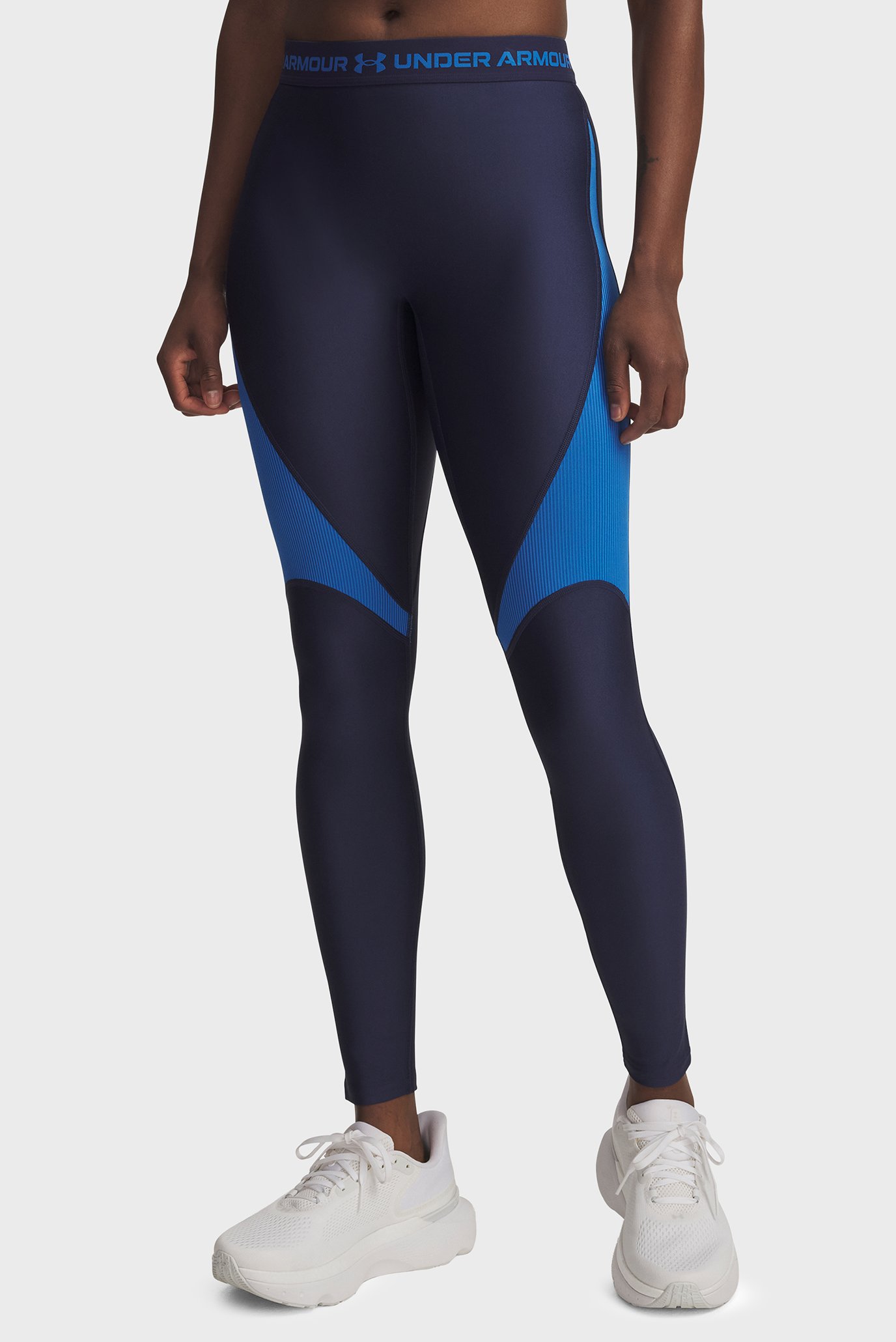 Женские темно-синие тайтсы UA HG Rib Legging Синий S Under Armour 6003983-403 Женские темно-синие тайтсы UA HG Rib Legging Синий S Under Armour 6003983-403