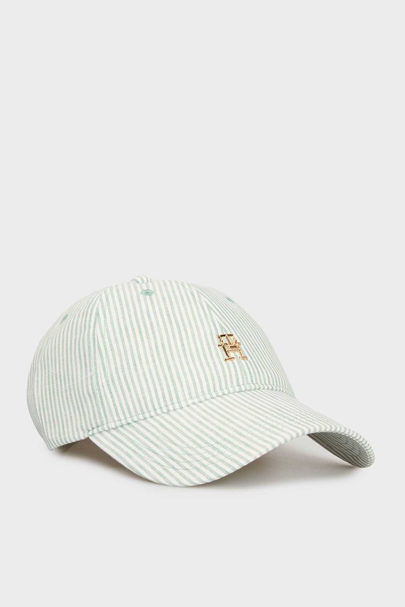 Женская зеленая кепка в полоску TH PREMIUM BEACH CAP Зеленый ONESIZE Tommy Hilfiger AW0AW17141 Женская зеленая кепка в полоску TH PREMIUM BEACH CAP Зеленый ONESIZE Tommy Hilfiger AW0AW17141
