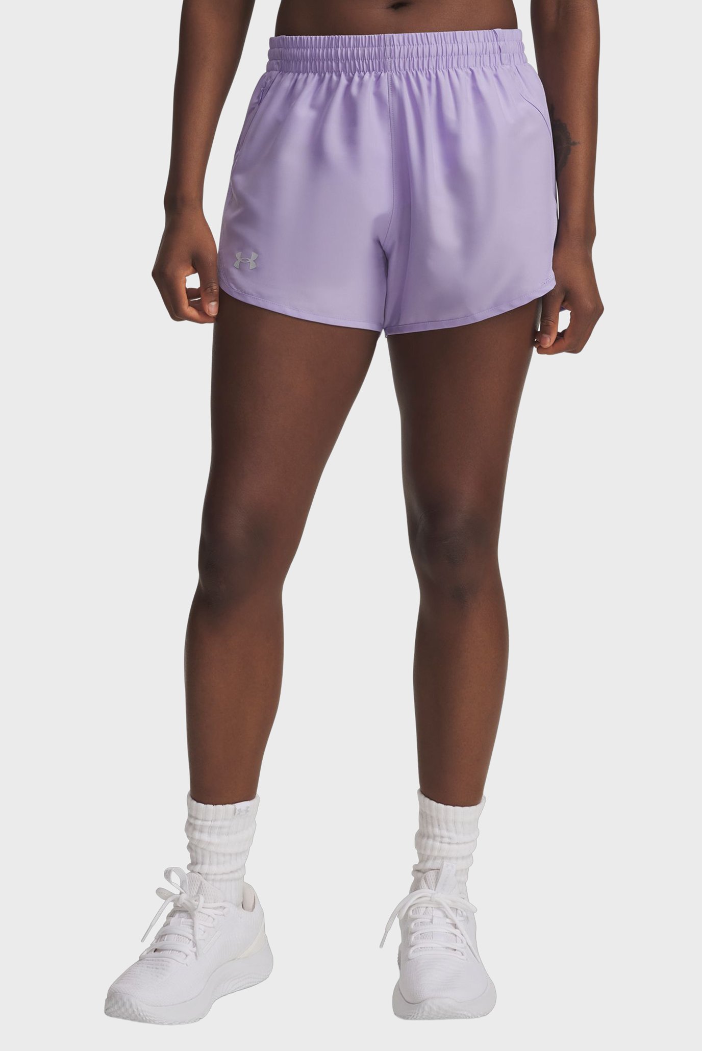 Женские сиреневые шорты UA Fly By 3 Shorts Сиреневый L Under Armour 1382438-538 Женские сиреневые шорты UA Fly By 3 Shorts Сиреневый L Under Armour 1382438-538